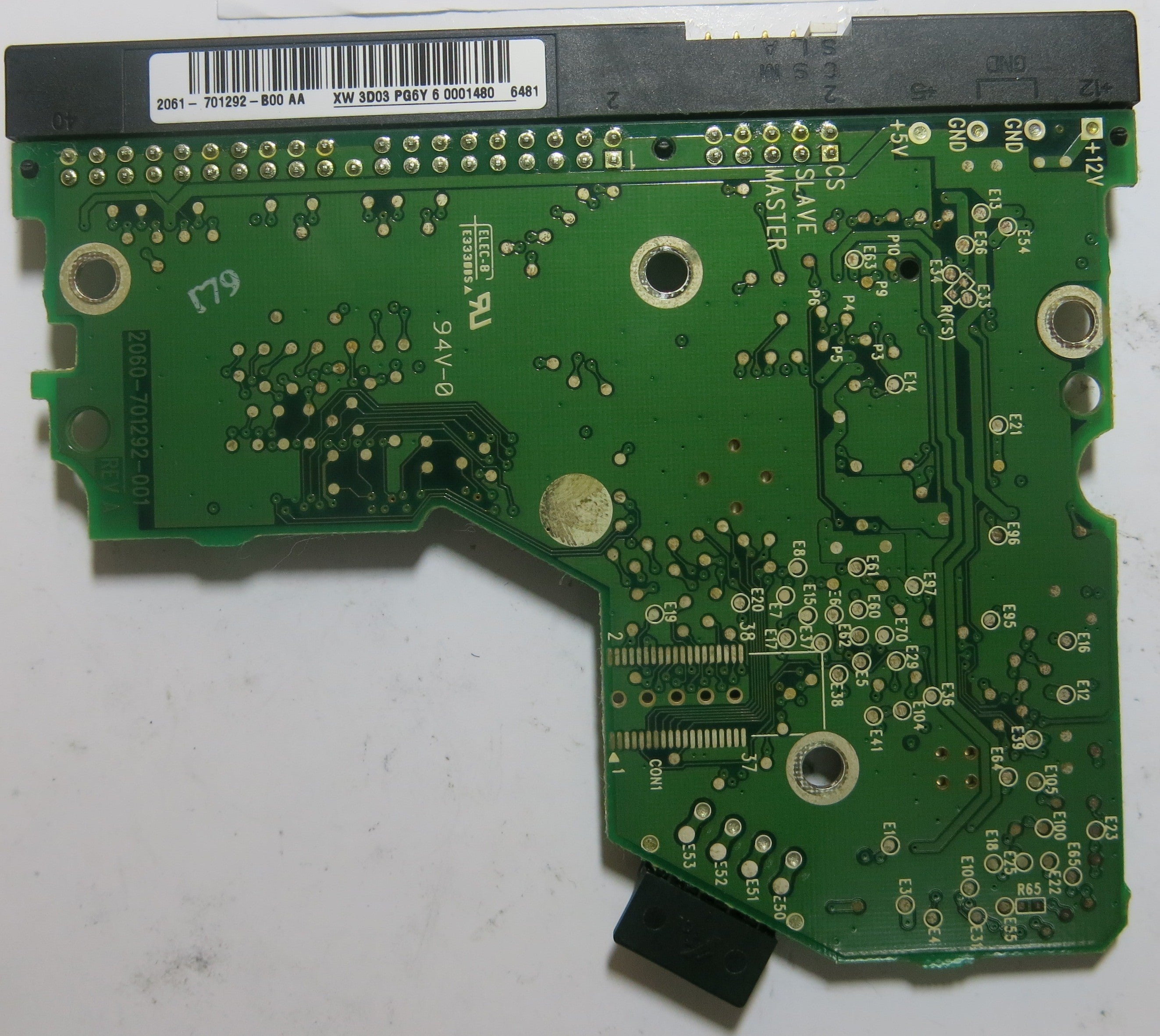 WESTERN DIGITAL WD1600BB-56RDA0 2060-701292-001 REV A PCB