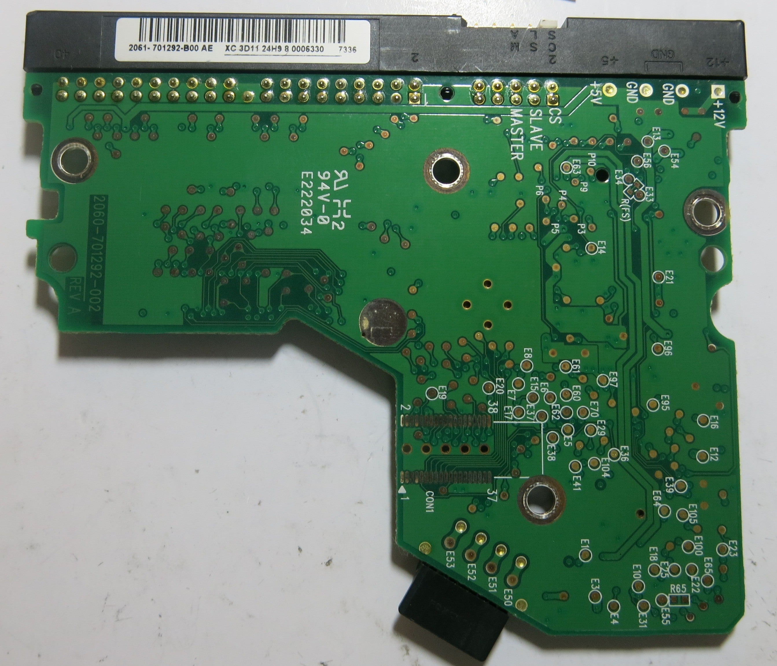 WESTERN DIGITAL WD1600BB-56RDA0 2060-701292-002 REV A PCB