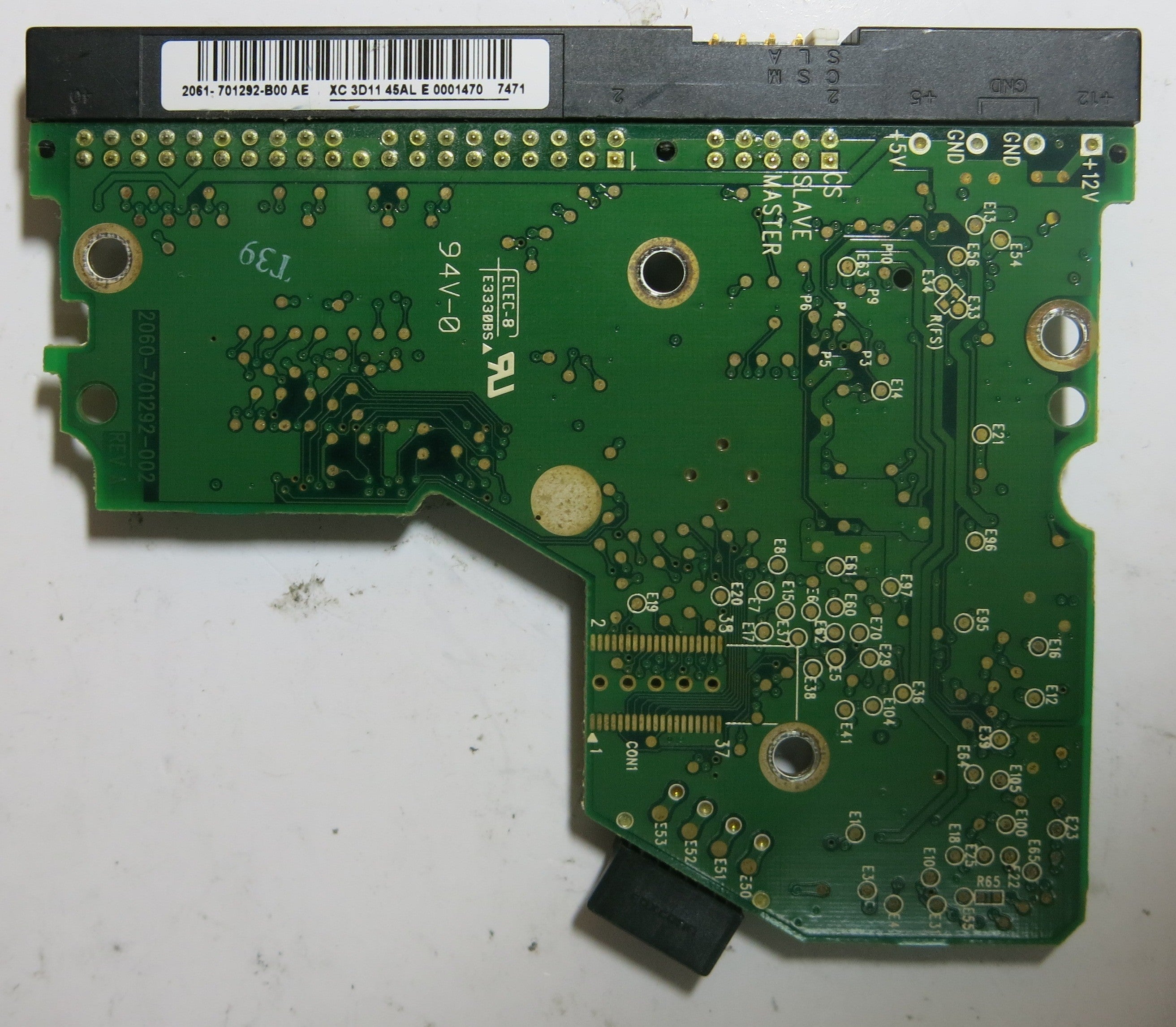 WESTERN DIGITAL WD1600BB-56RDA0 2060-701292-002 REV A PCB