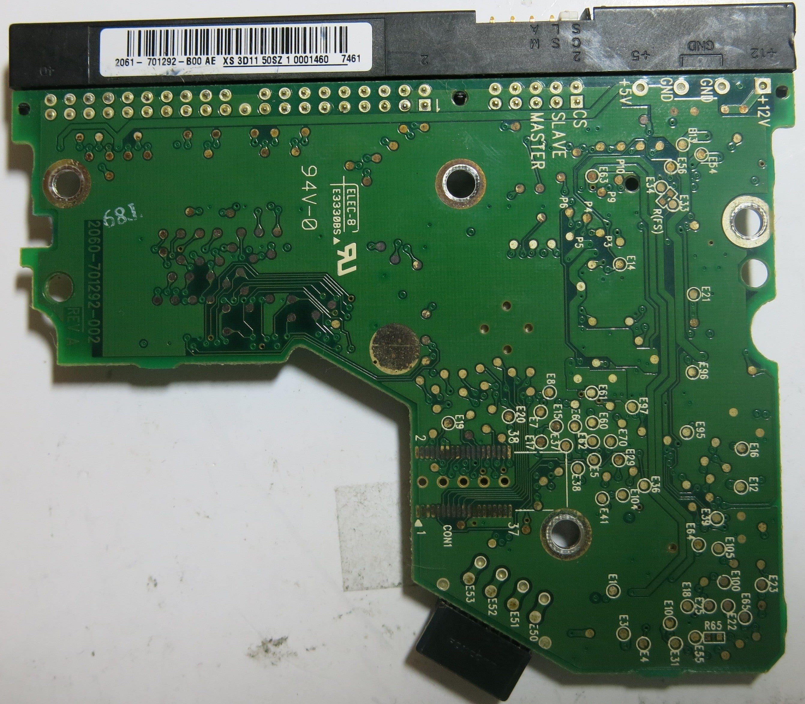 WESTERN DIGITAL WD1600BB-56RDA0 2060-701292-002 REV A PCB