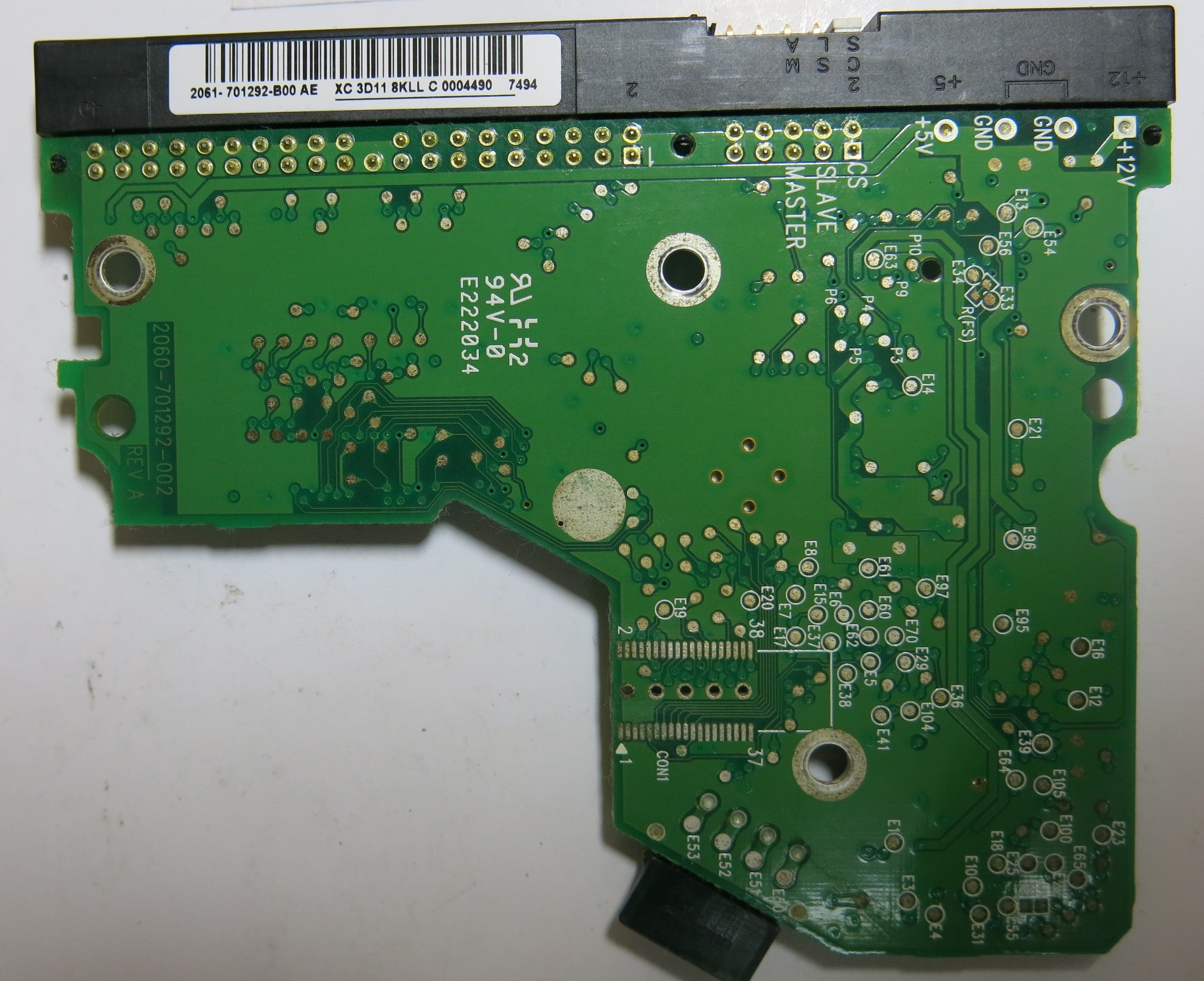 WESTERN DIGITAL WD1600BB-56RDA0 2060-701292-002 REV A PCB