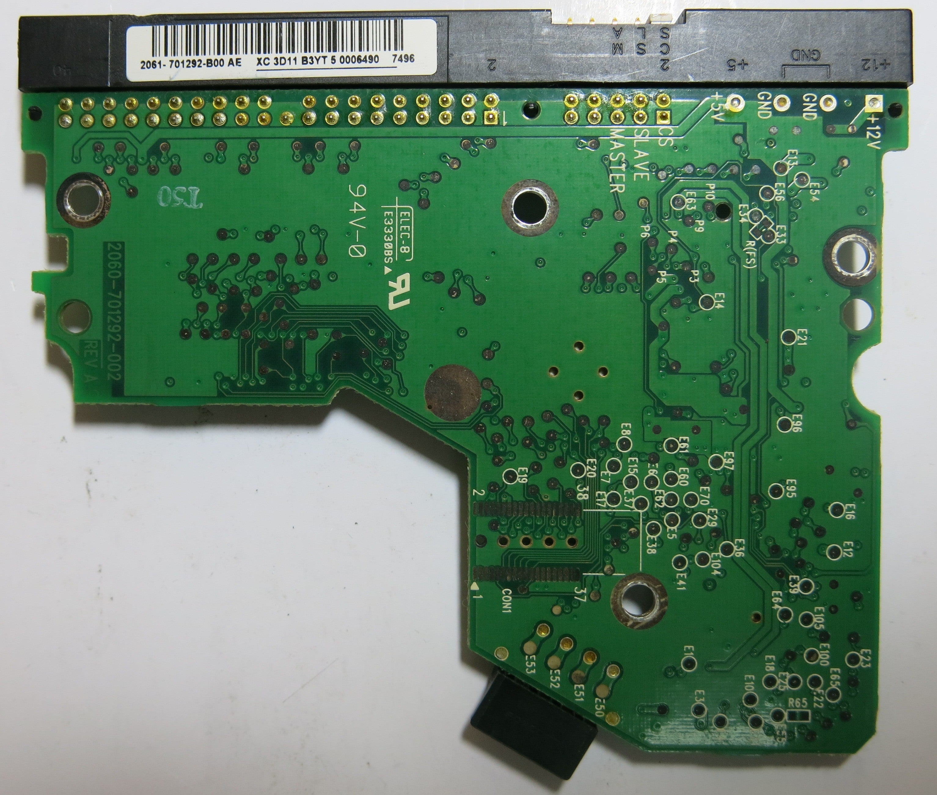 WESTERN DIGITAL WD1600BB-56RDA0 2060-701292-002 REV A PCB