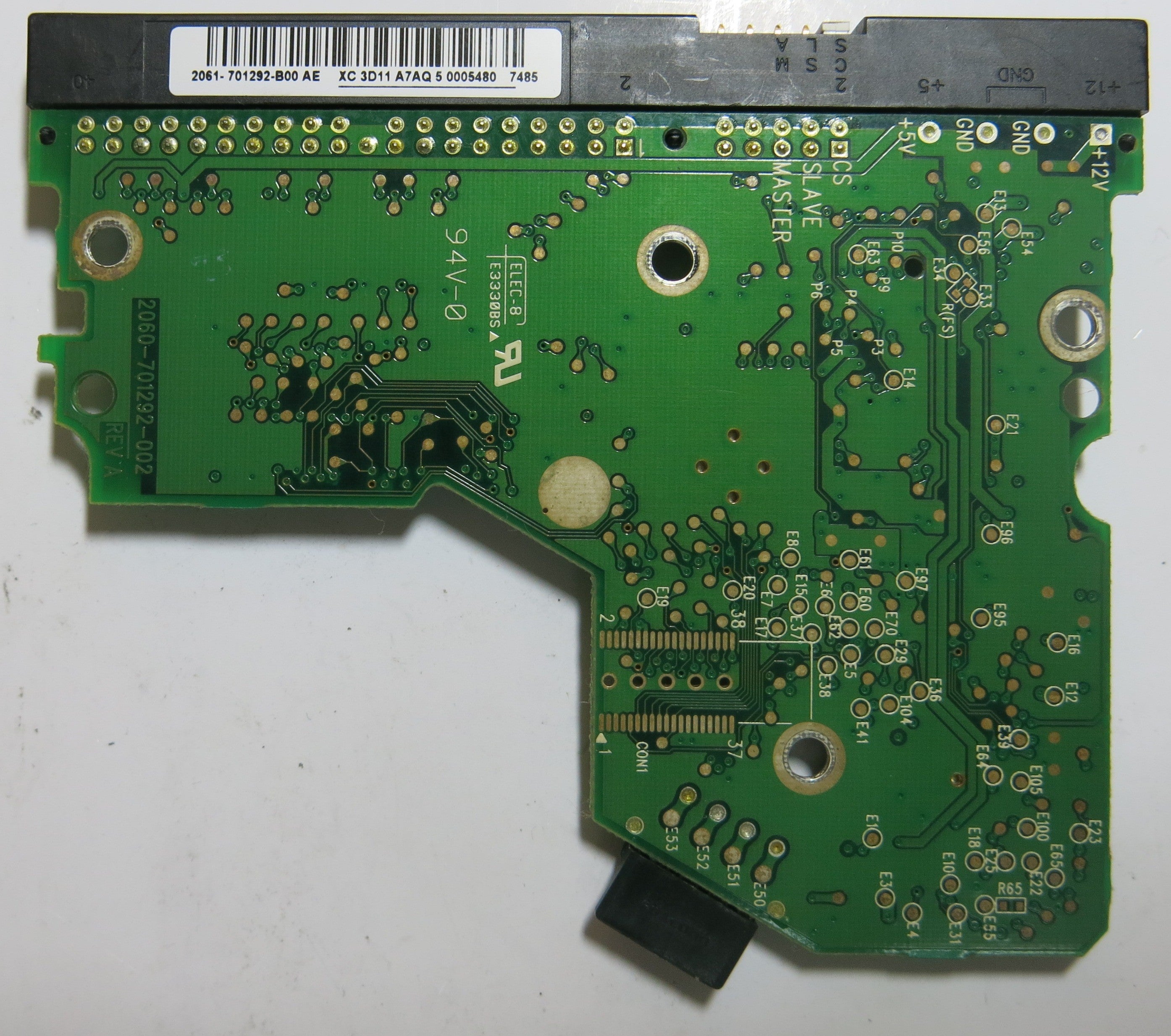 WESTERN DIGITAL WD1600BB-56RDA0 2060-701292-002 REV A PCB