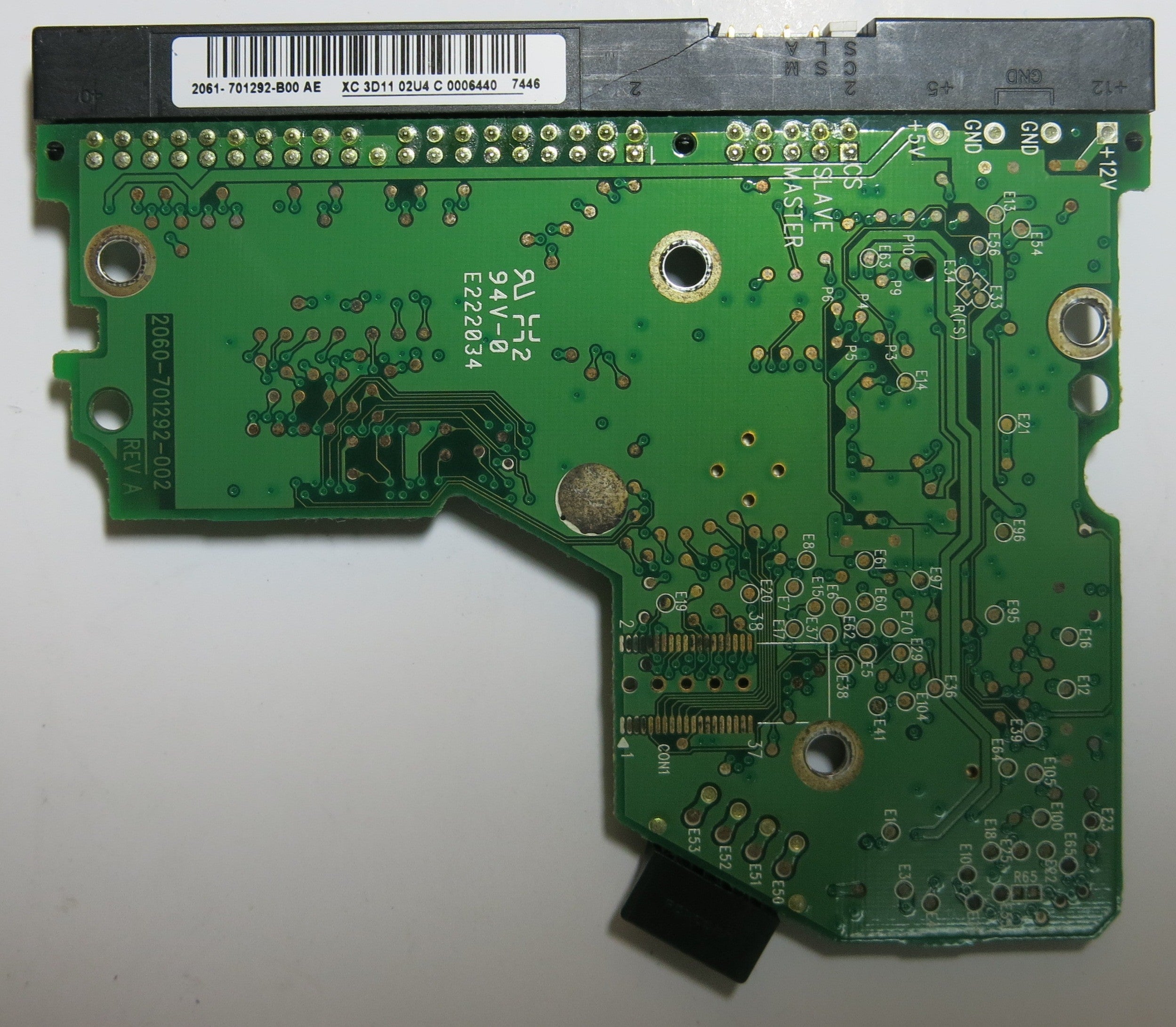WESTERN DIGITAL WD1600BB-56RDA0 2060-701292-002 REV A PCB