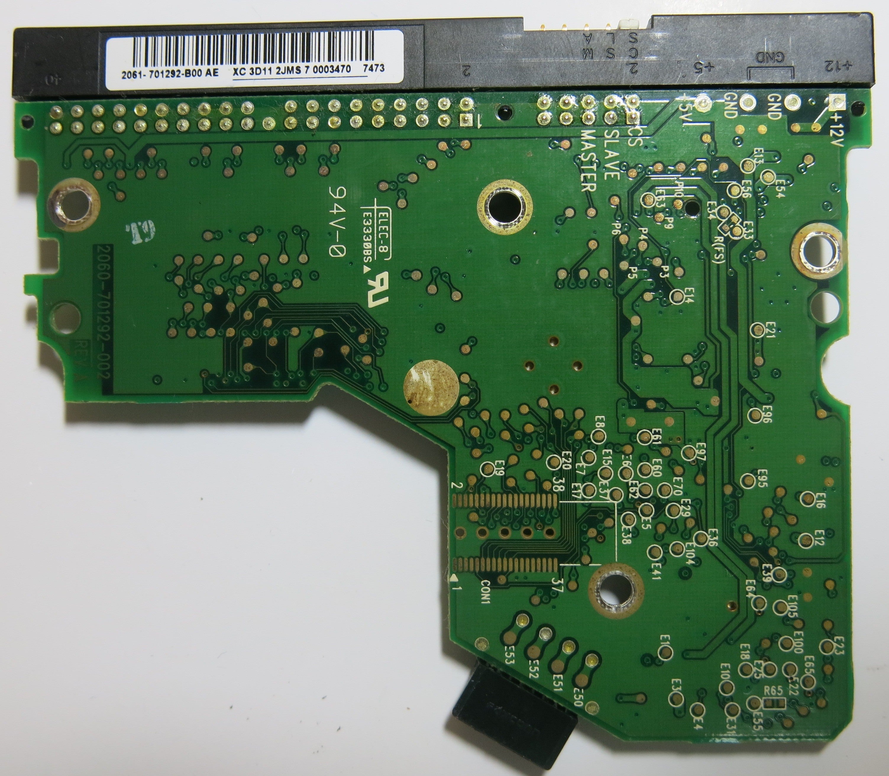 WESTERN DIGITAL WD1600BB-56RDA0 2060-701292-002 REV A PCB