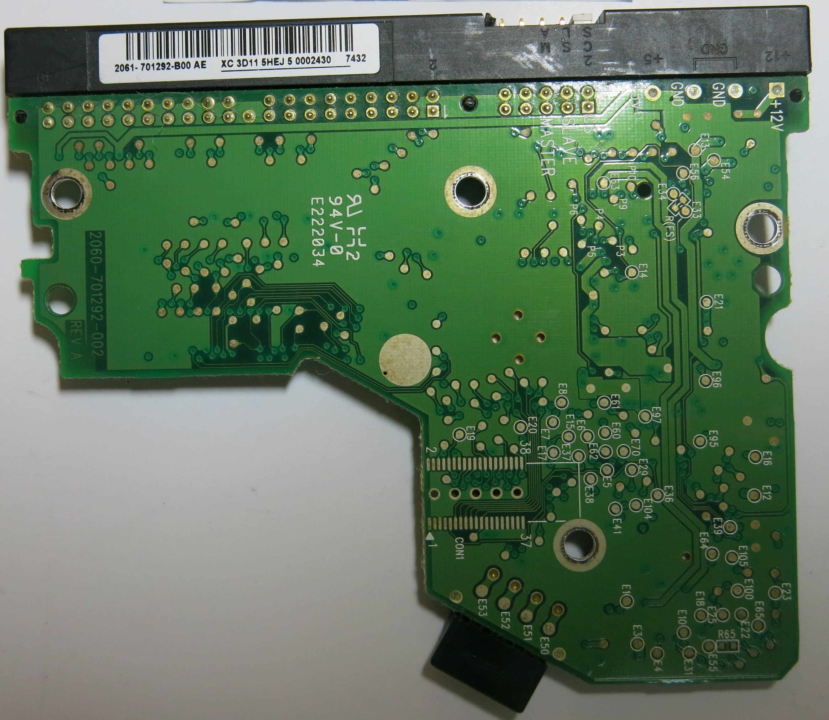 WESTERN DIGITAL WD1600BB-56RDA0 2060-701292-002 REV A PCB
