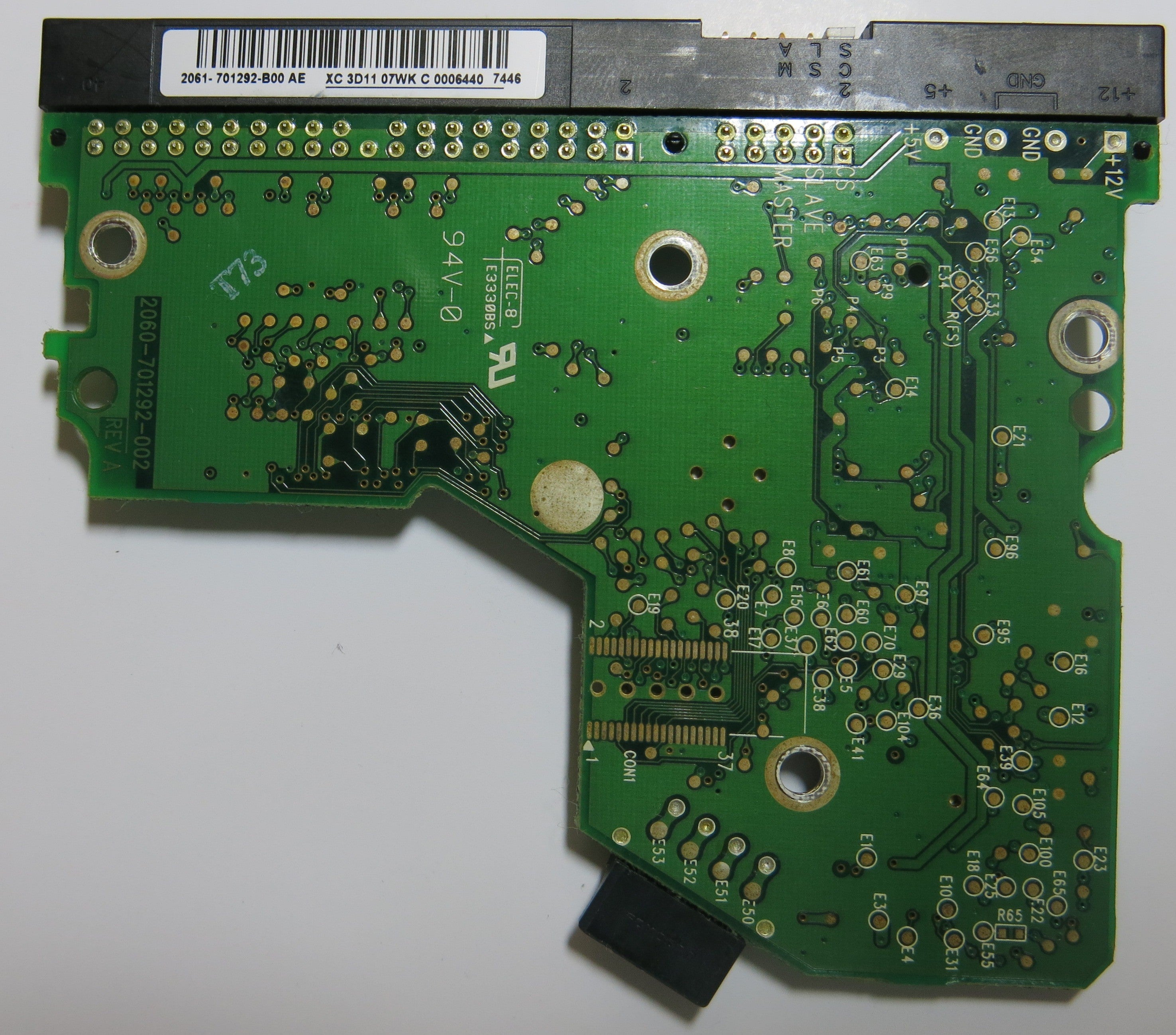 WESTERN DIGITAL WD1600BB-56RDA0 2060-701292-002 REV A PCB
