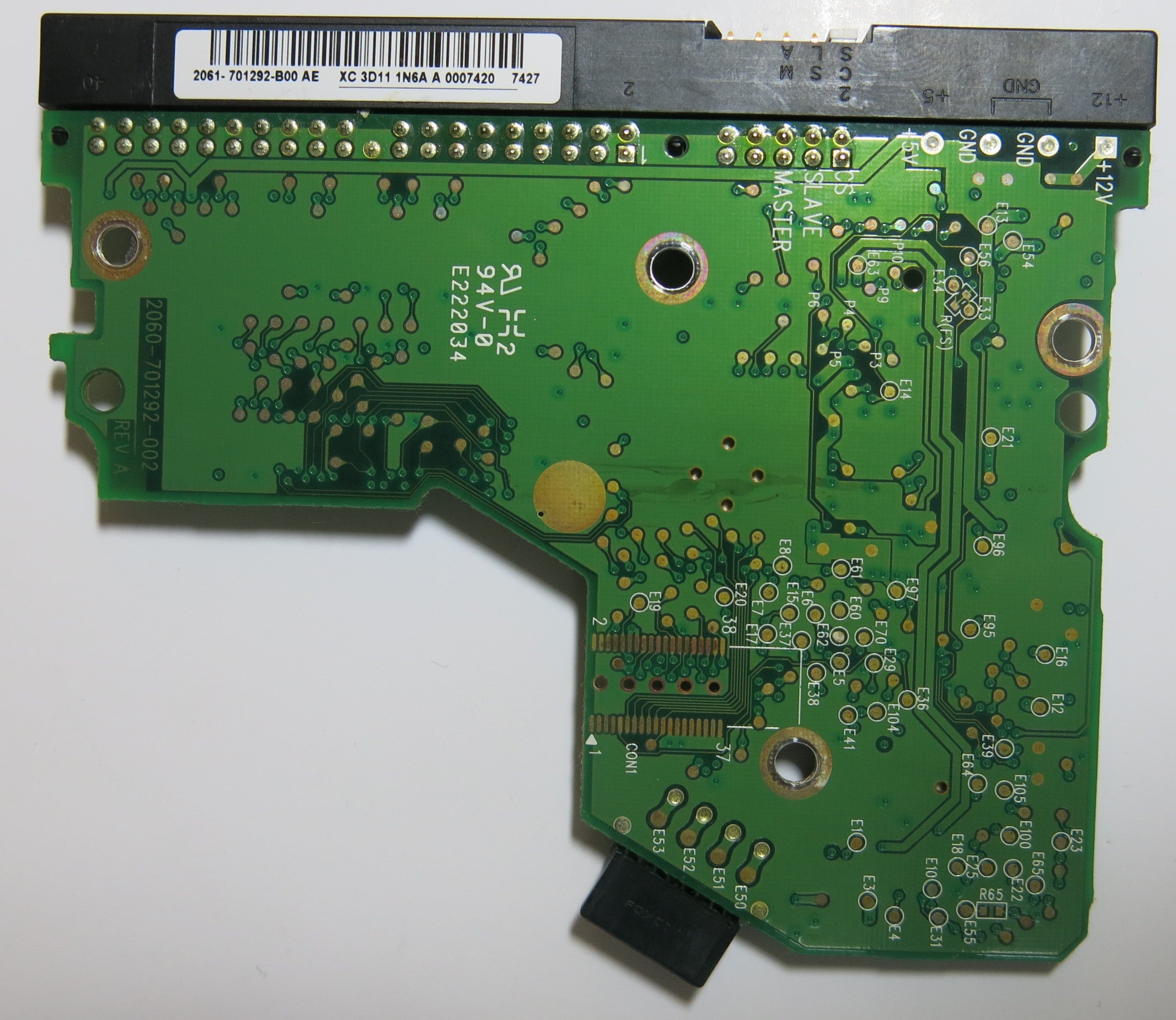 WESTERN DIGITAL WD1600BB-56RDA0 2060-701292-002 REV A PCB