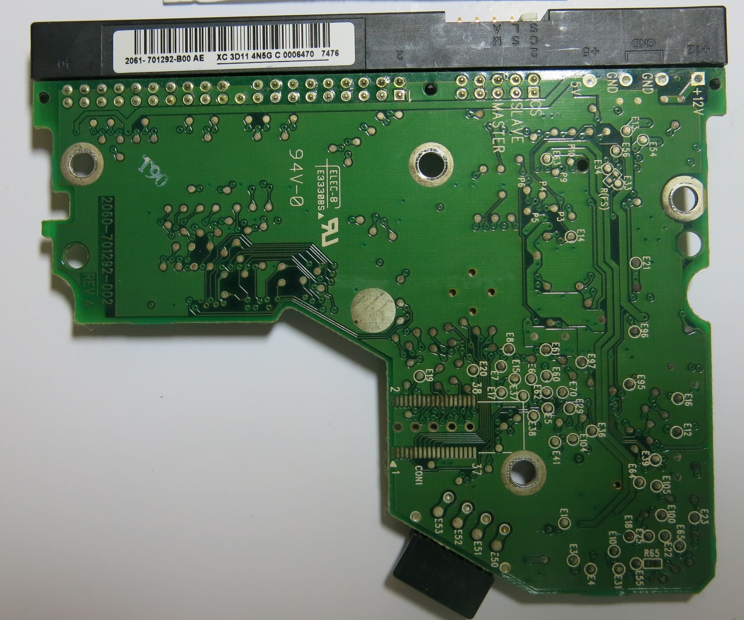 WESTERN DIGITAL WD1600BB-56RDA0 2060-701292-002 REV A PCB