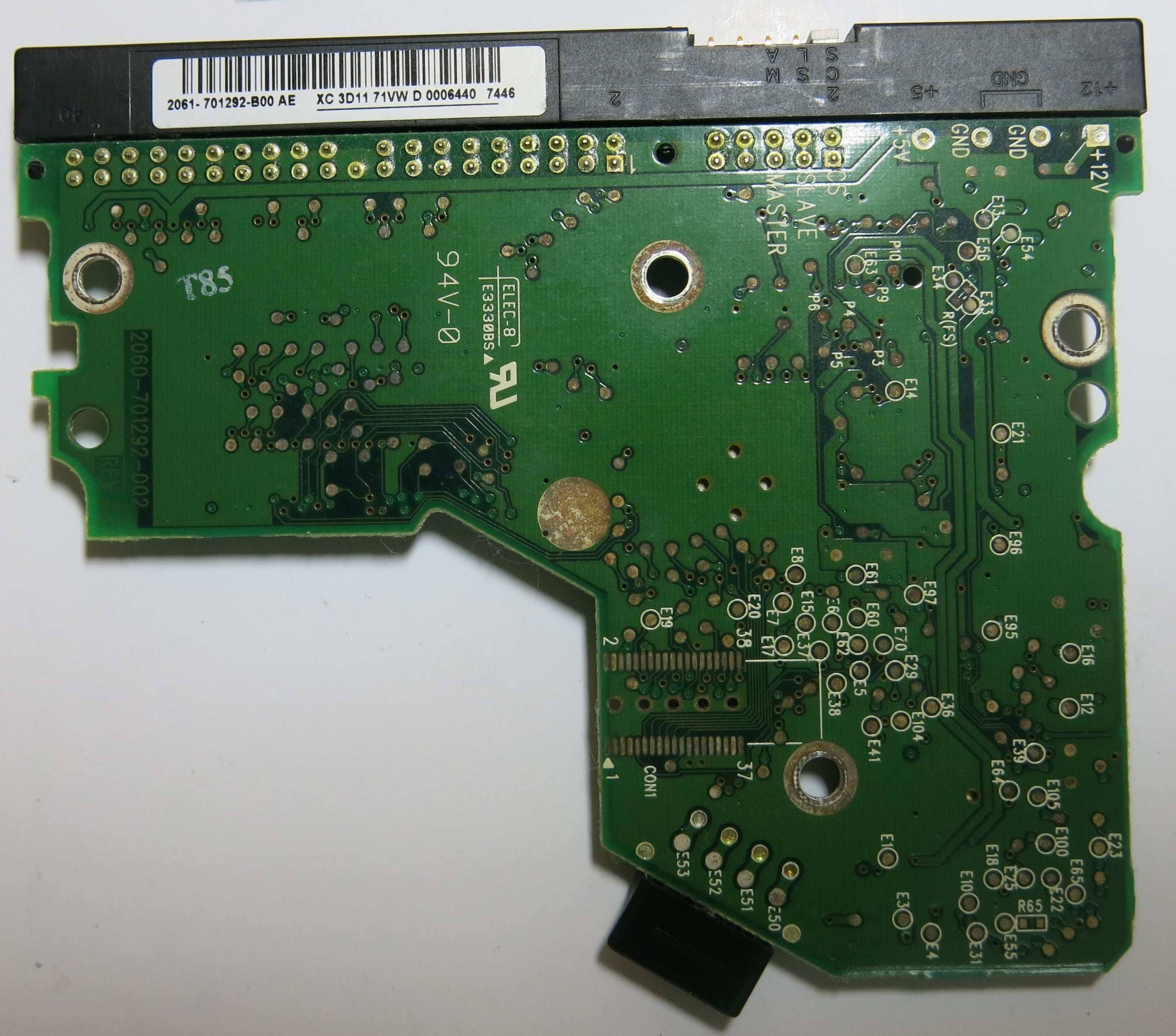 WESTERN DIGITAL WD1600BB-56RDA0 2060-701292-002 REV A PCB