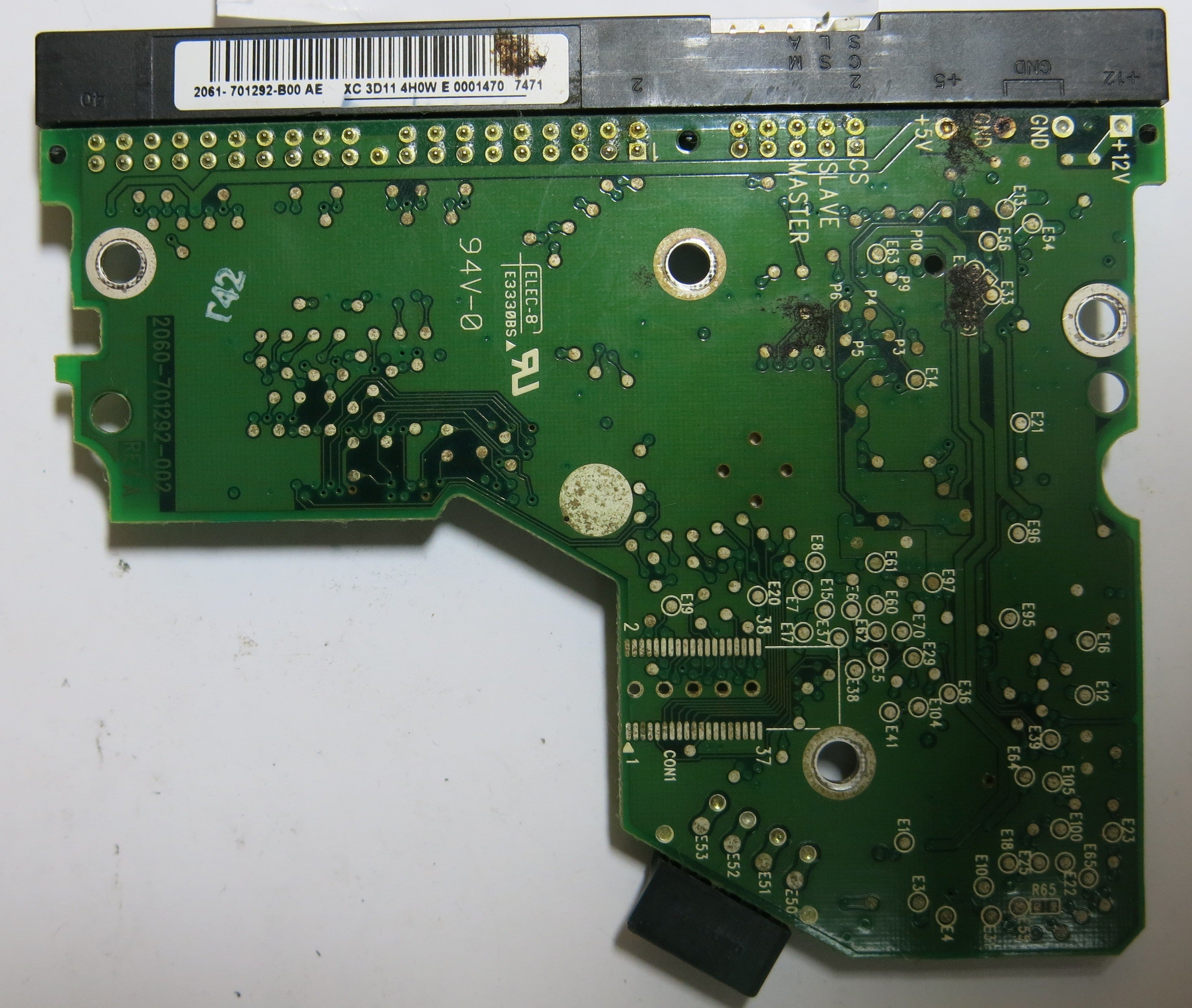 WESTERN DIGITAL WD1600BB-56RDA0 2060-701292-002 REV A PCB
