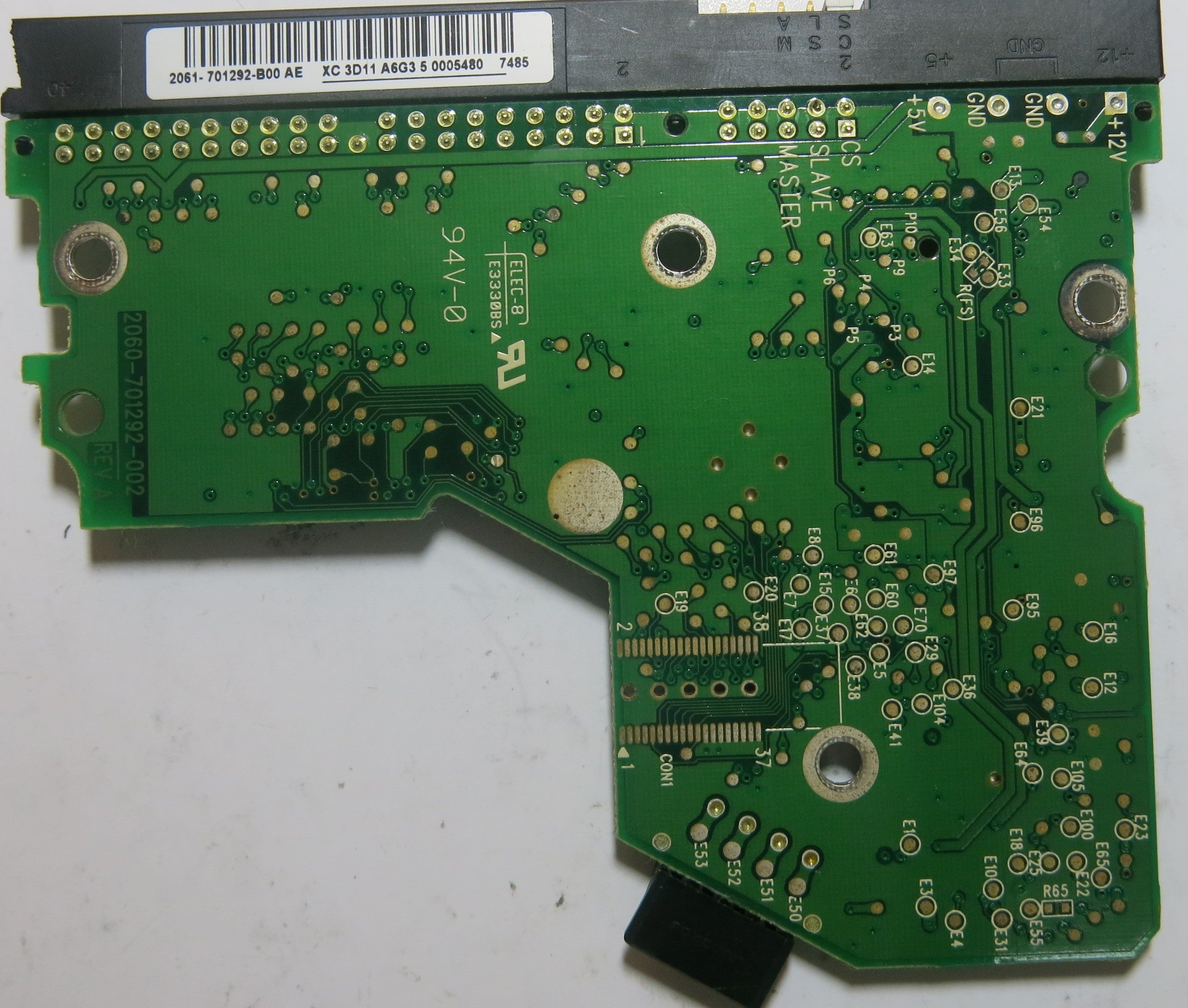 WESTERN DIGITAL WD1600BB-56RDA0 2060-701292-002 REV A PCB