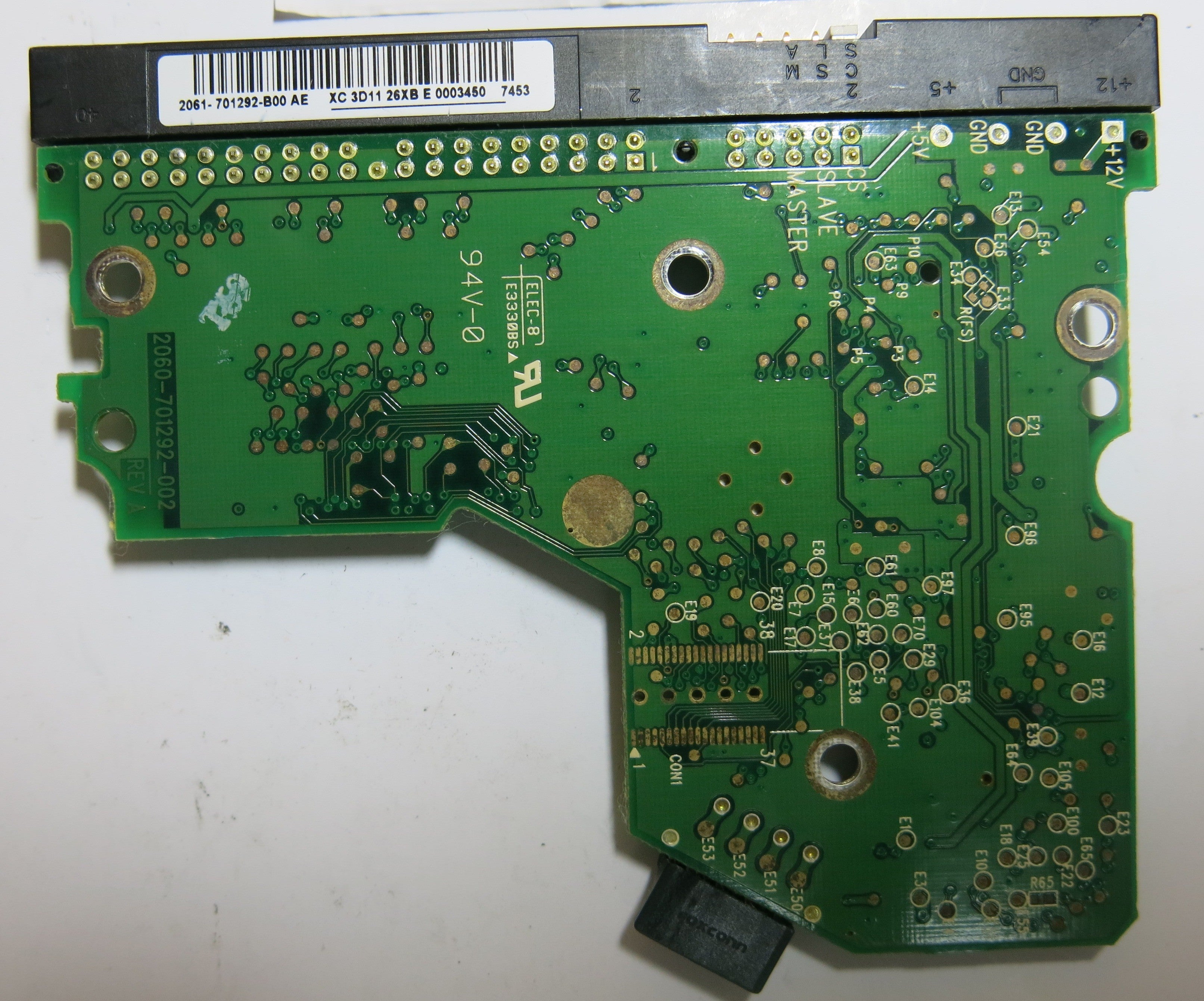 WESTERN DIGITAL WD1600BB-56RDA0 2060-701292-002 REV A PCB