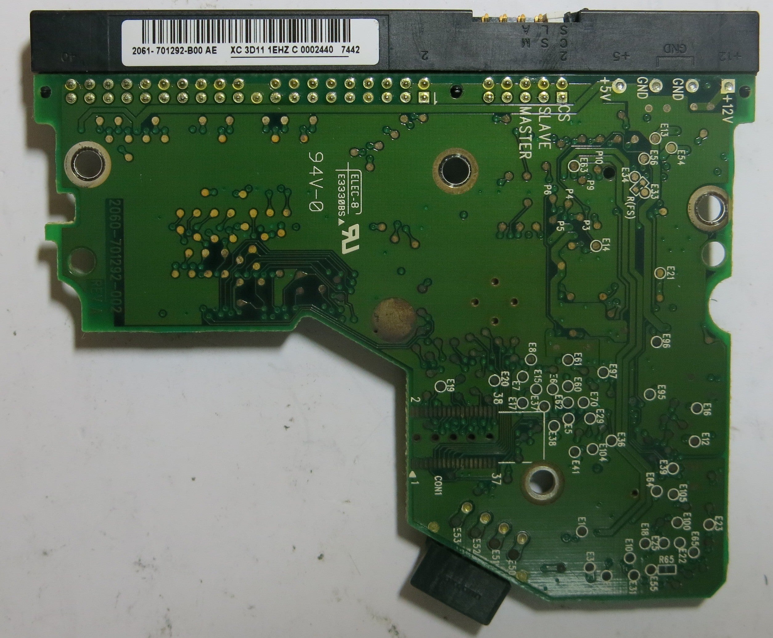 WESTERN DIGITAL WD1600BB-56RDA0 2060-701292-002 REV A PCB