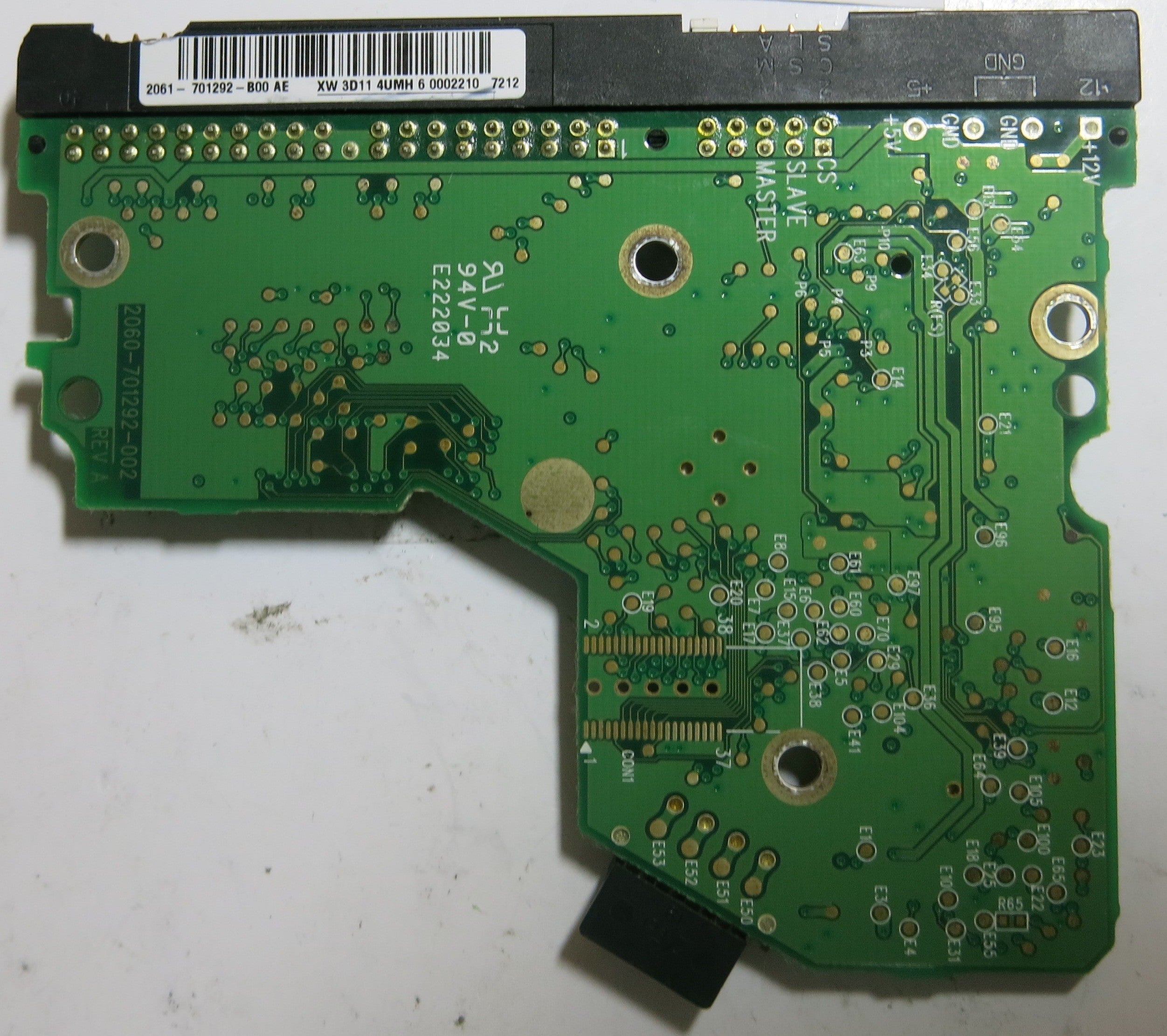 WESTERN DIGITAL WD1600BB-56RDA0 2060-701292-002 REV A PCB
