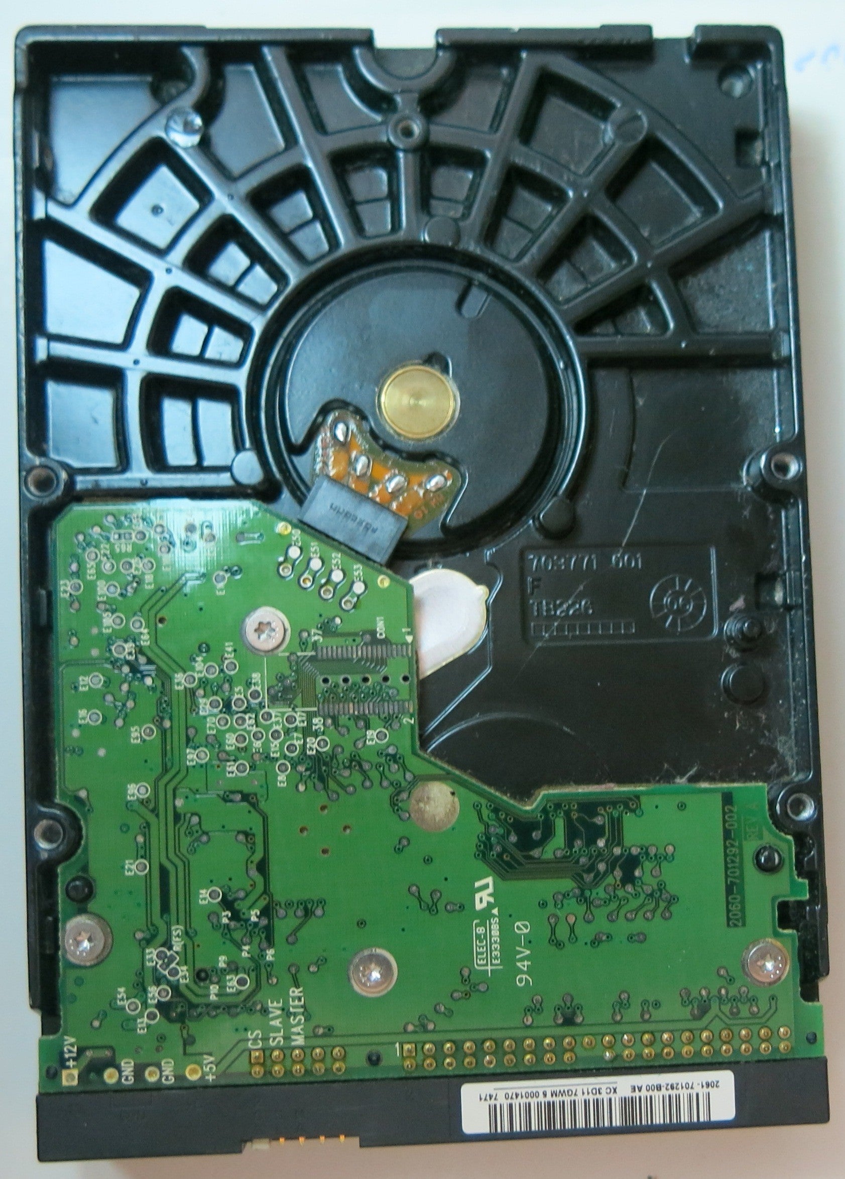WD1600BB-56RDA0 PCB: 2060-701292-002 REV A SERIAL NUMBER: WCANMH741299 DCM HBCHYTJAAN 160GB