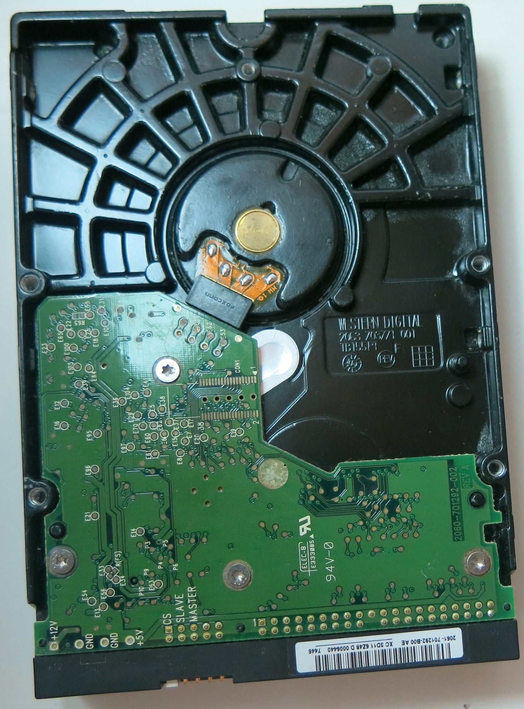 WD1600BB-56RDA0 PCB: 2060-701292-002 REV A SERIAL NUMBER: WCANMH671970 DCM HSBACTJCAN 160GB