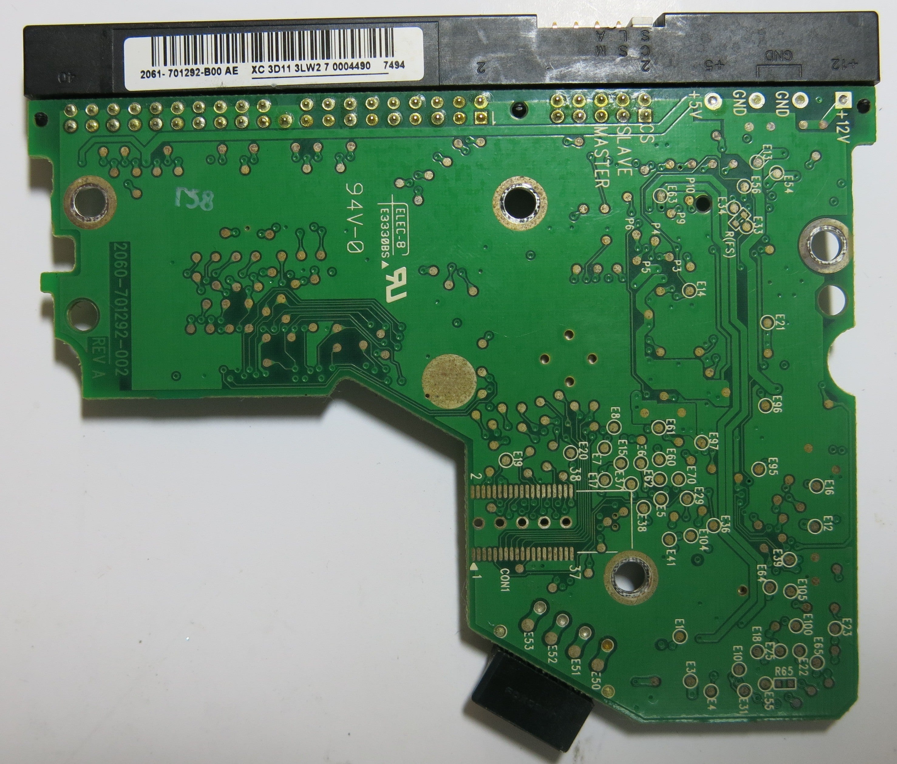 WESTERN DIGITAL WD1600BB-6RDA0 2060-701292-002 REV A PCB