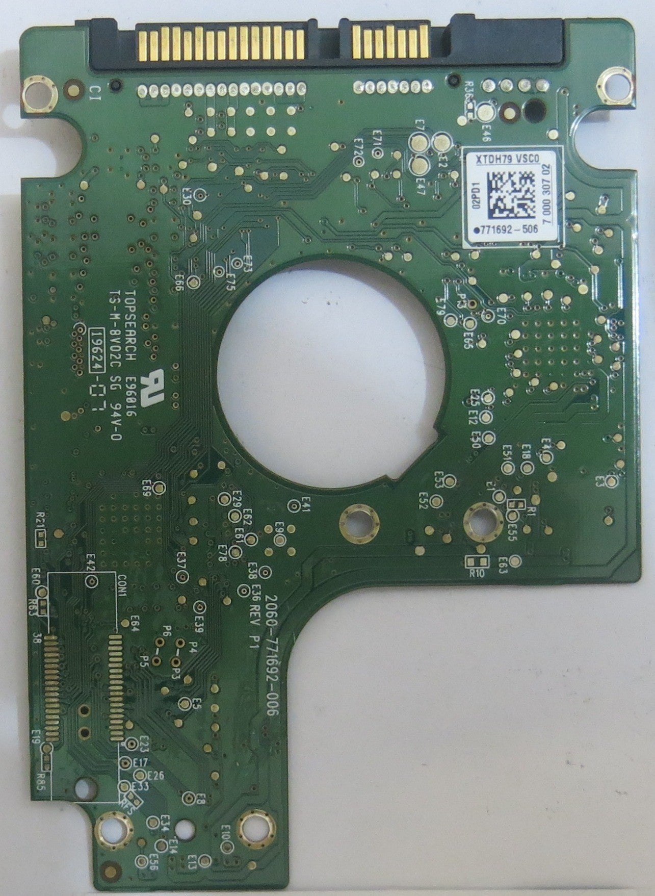 WESTERN DIGITAL WD1600BEKT-00PVMT0 2060-771692-006 REV A PCB