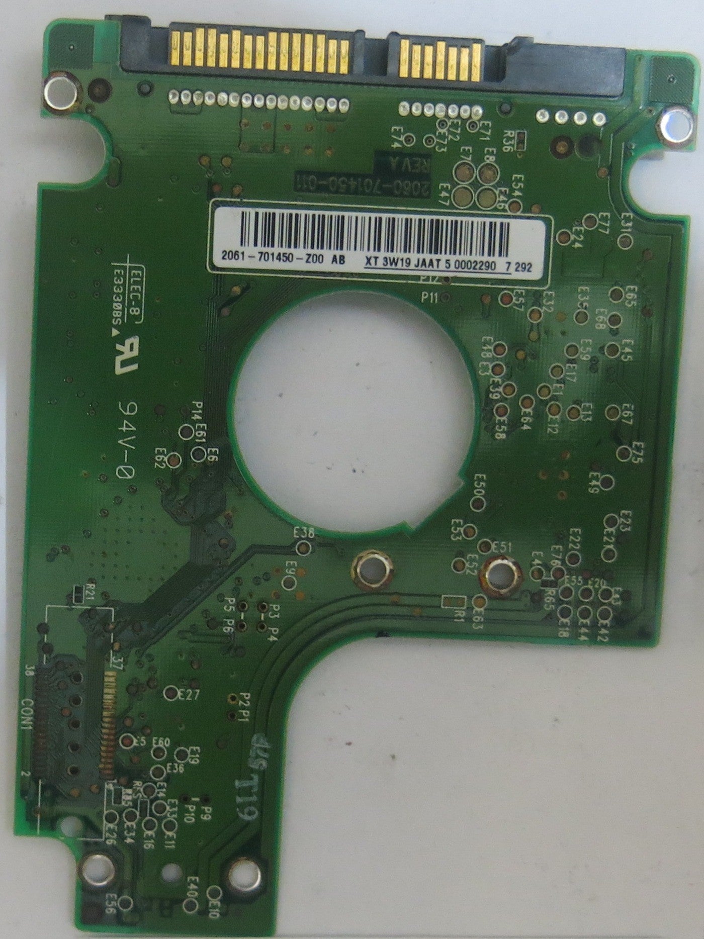 WESTERN DIGITAL WD1600BEVS-00RST0 2060-701450-011 REV A PCB