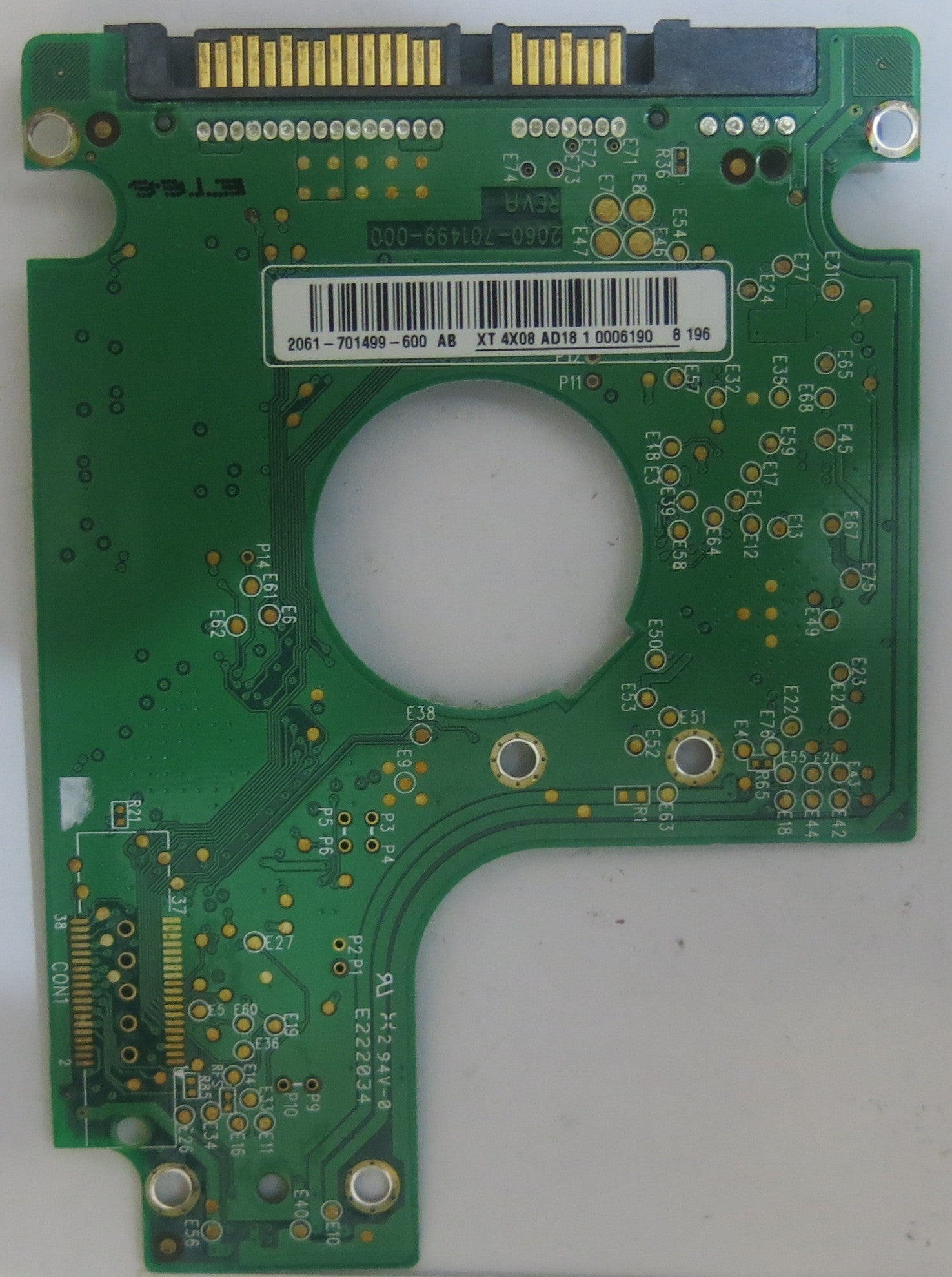 WESTERN DIGITAL WD1600BEVS-00UST0 2060-701499-000 REV A PCB