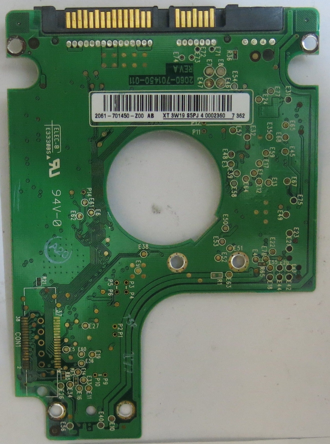 WESTERN DIGITAL WD1600BEVS-22RST0 2060-701450-011 REV A PCB