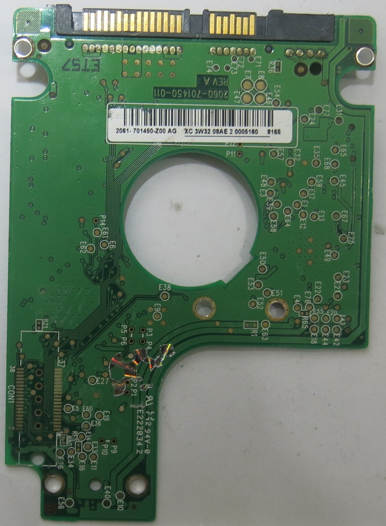 WESTERN DIGITAL WD1600BEVS-22RST0 2060-701450-011 REV A PCB