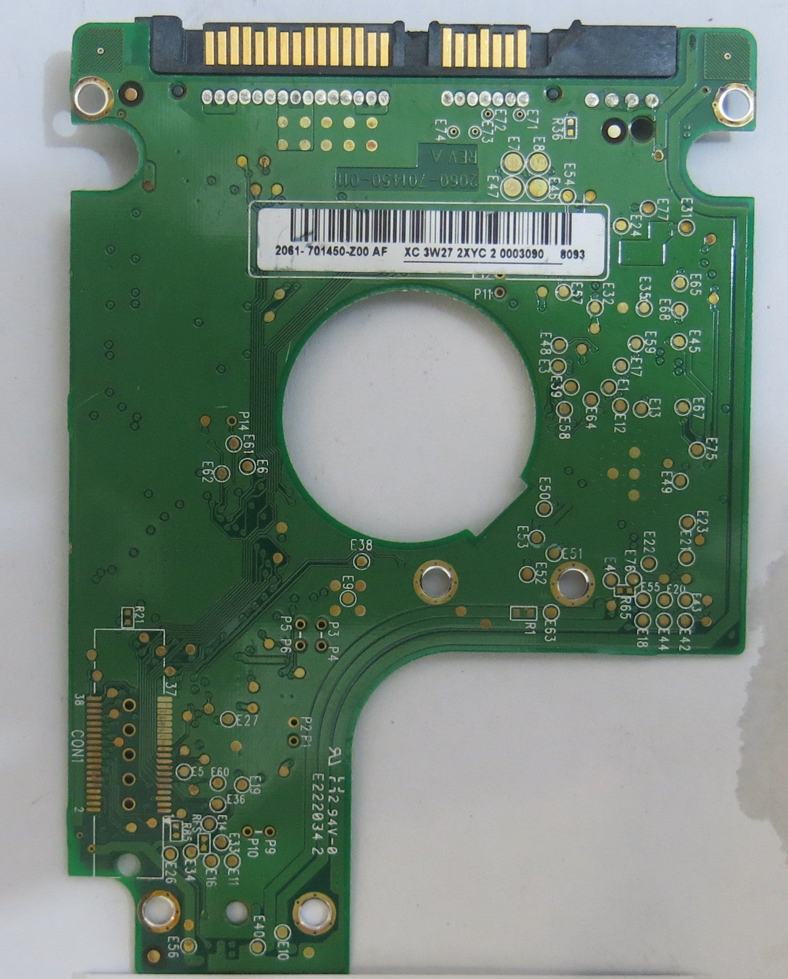 WESTERN DIGITAL WD1600BEVS-22RST0 2060-701450-011 REV A PCB