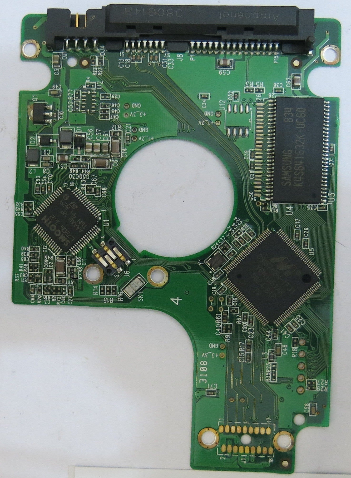 WESTERN DIGITAL WD1600BEVS-26VAT0 2060-701499-000 REV A PCB