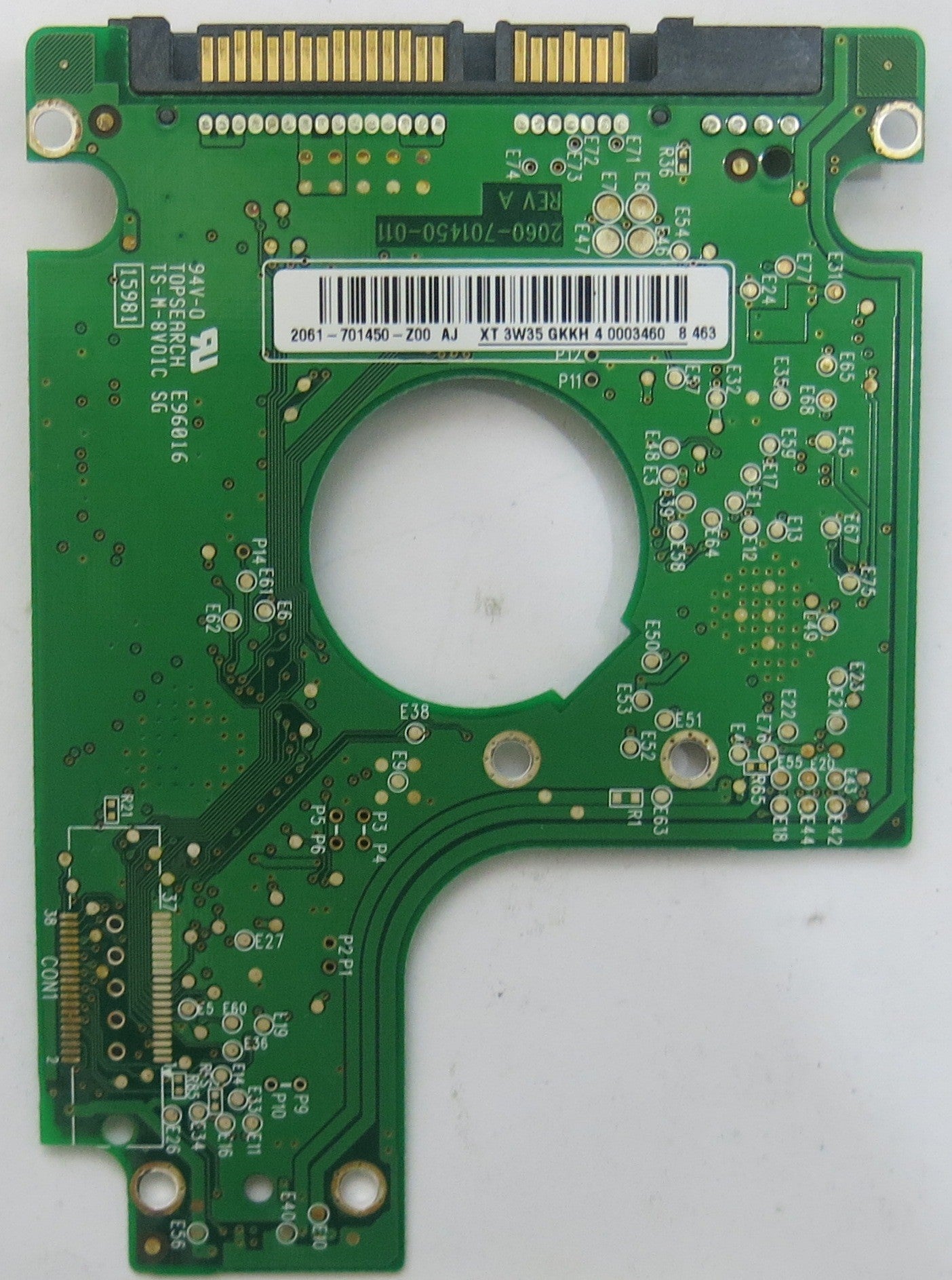 WESTERN DIGITAL WD1600BEVS-60RST0 2060-701450-011 REV A PCB