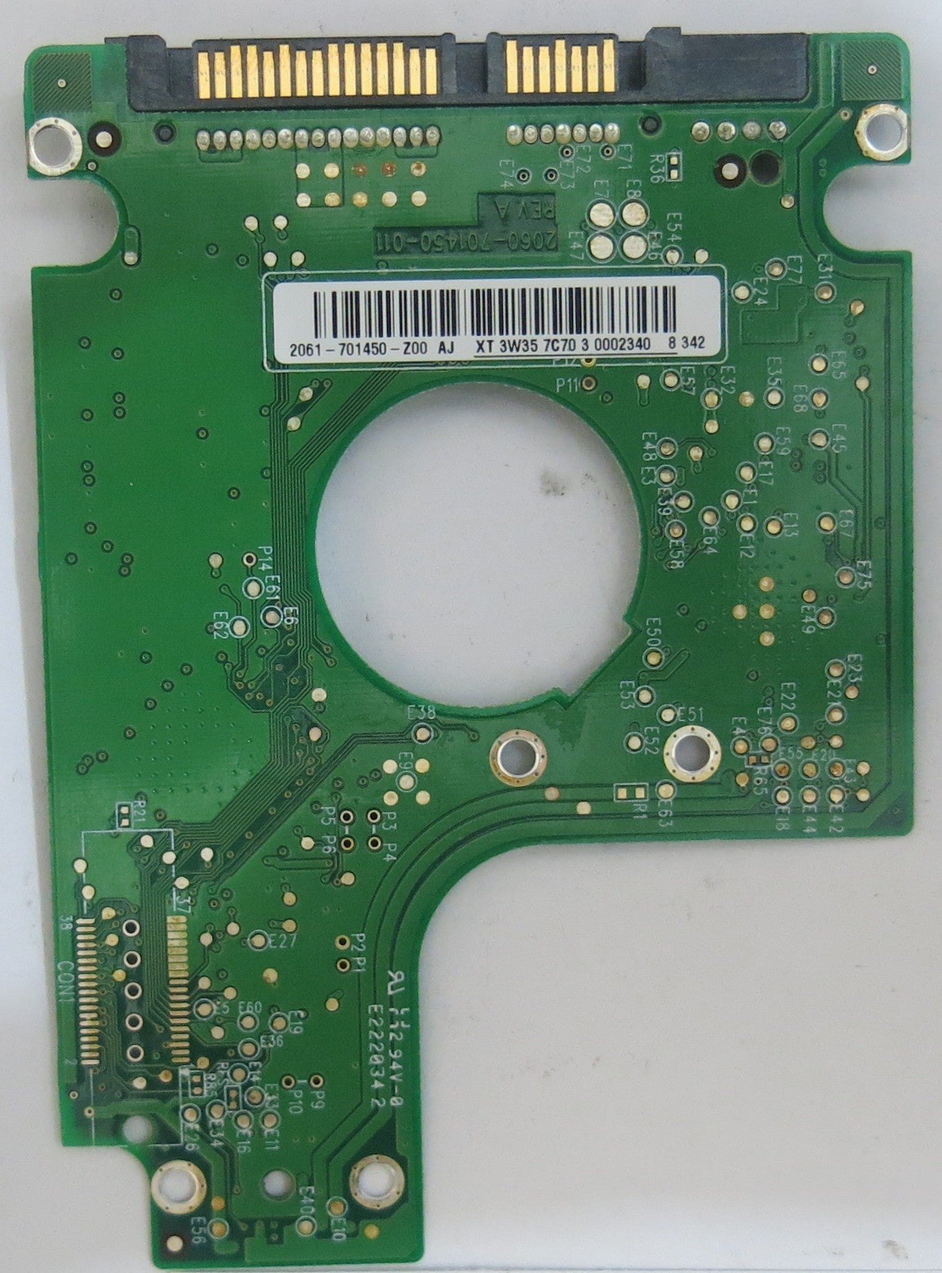 WESTERN DIGITAL WD1600BEVS-60RST0 2060-701450-011 REV A PCB