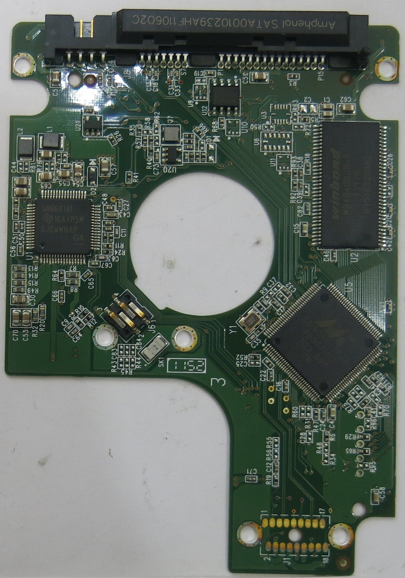 WESTERN DIGITAL WD1600BEVT-00A23T0 2060-771672-004 REV A PCB