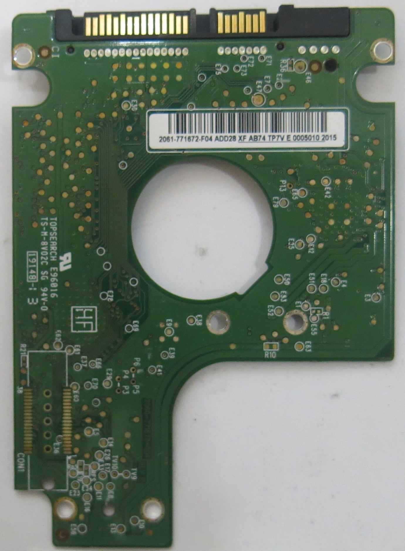 WESTERN DIGITAL WD1600BEVT-00A23T0 2060-771672-004 REV A PCB