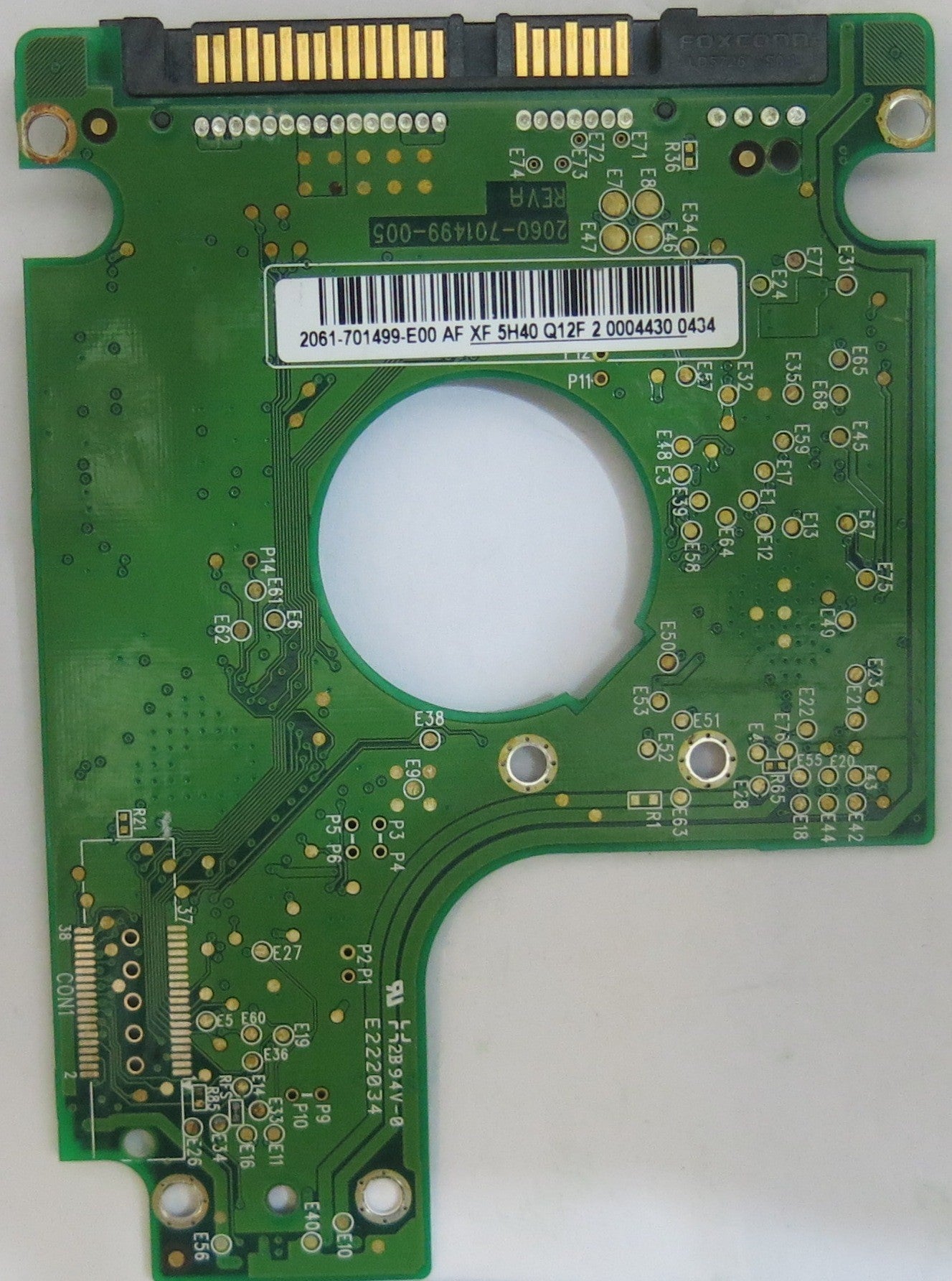WESTERN DIGITAL WD1600BEVT-00ZCT0 2060-701499-005 REV A PCB