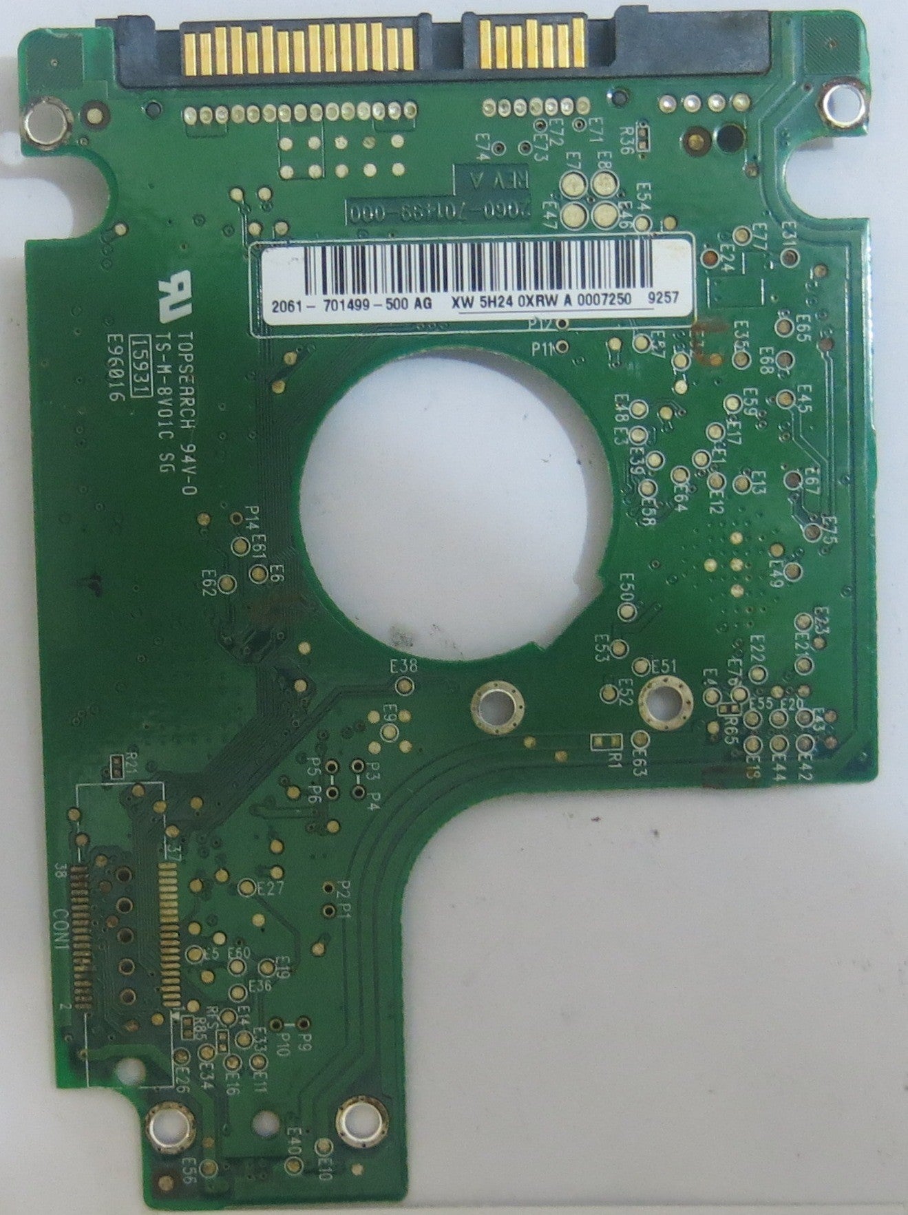 WESTERN DIGITAL WD1600BEVT-22ZCT0 2060-701499-000 REV A PCB