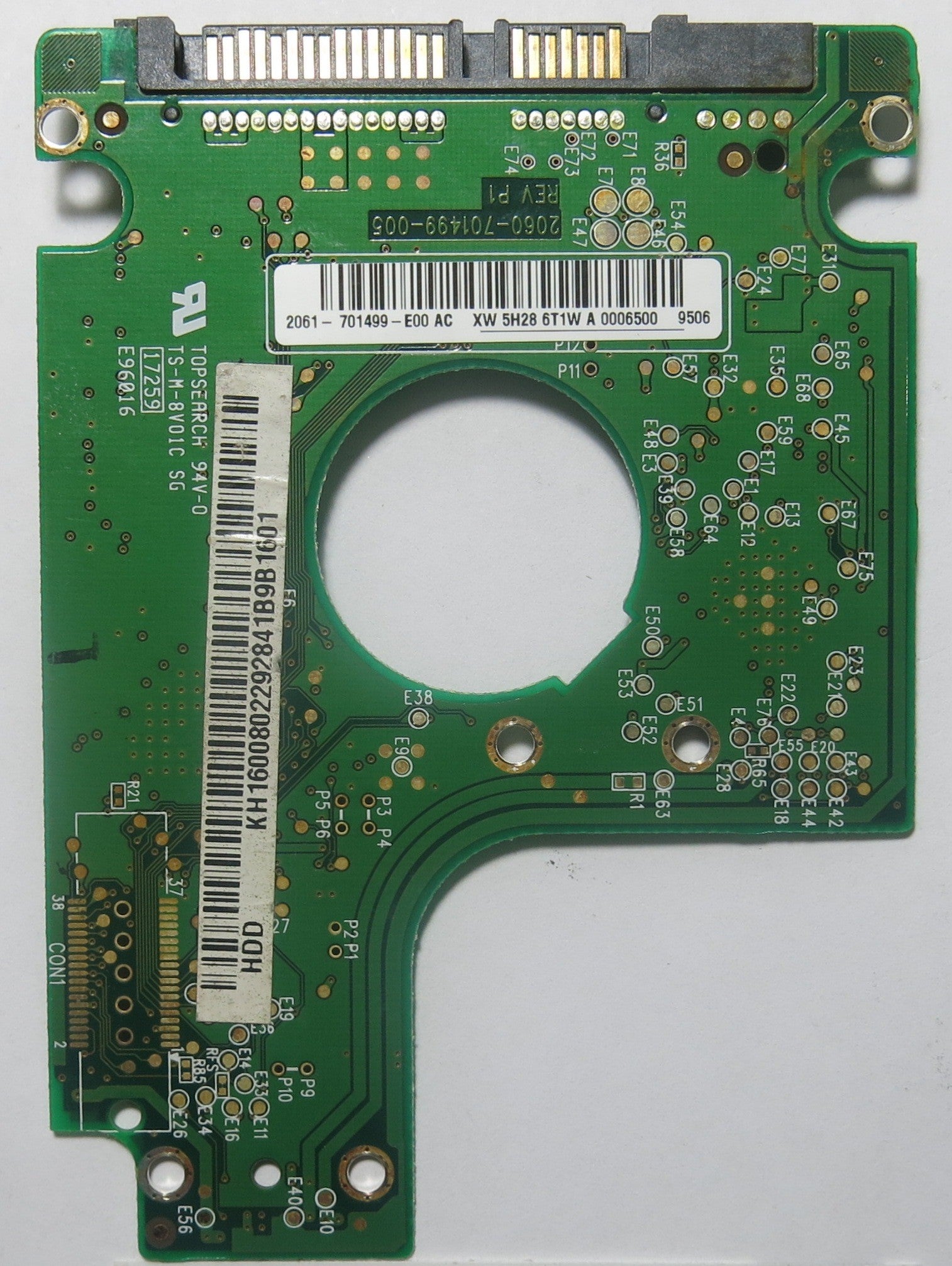 WESTERN DIGITAL WD1600BEVT-22ZCT0 2060-701499-005 REV A PCB