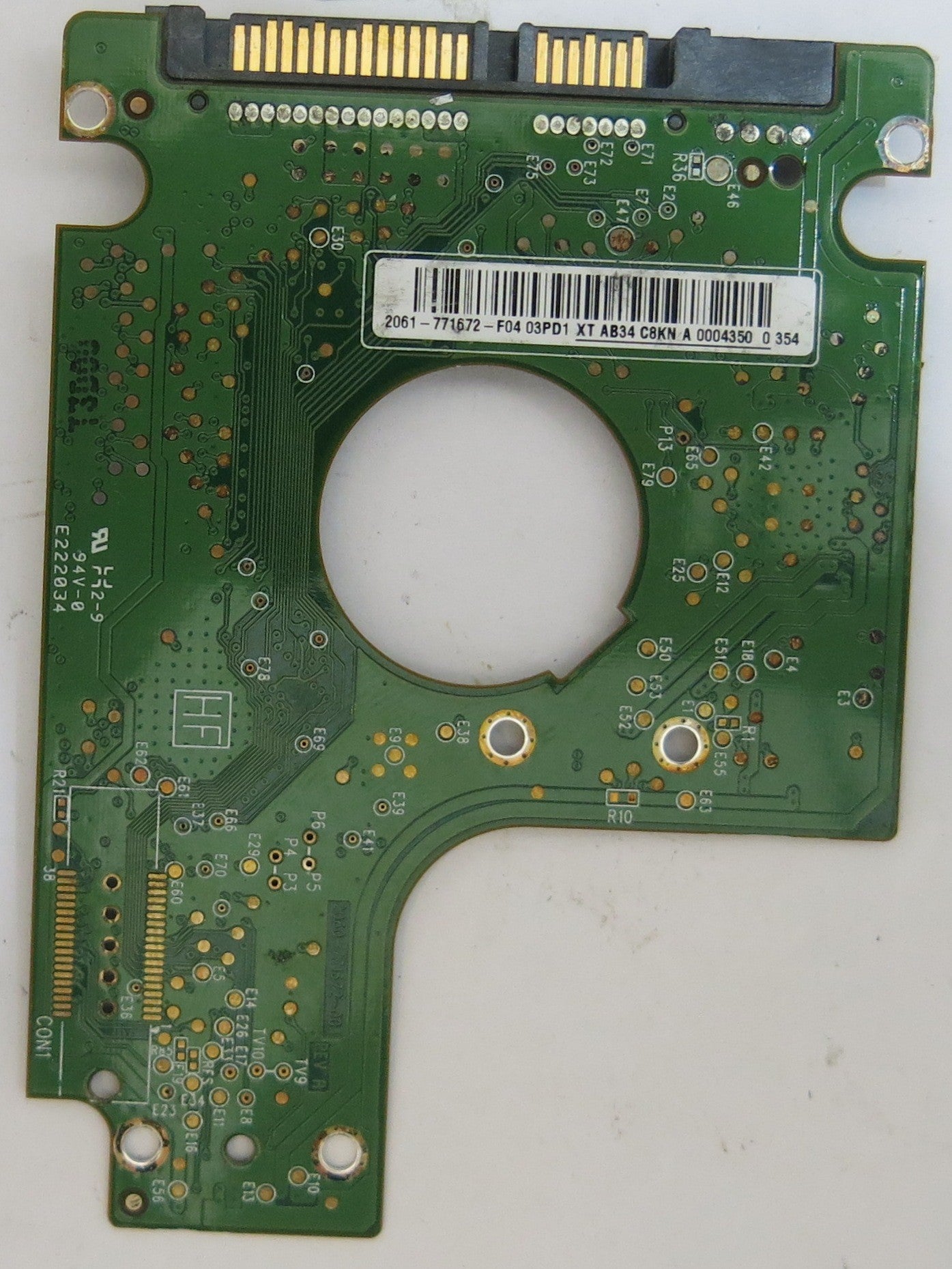 WESTERN DIGITAL WD1600BEVT-60A23T0 2060-771672-004 REV A PCB