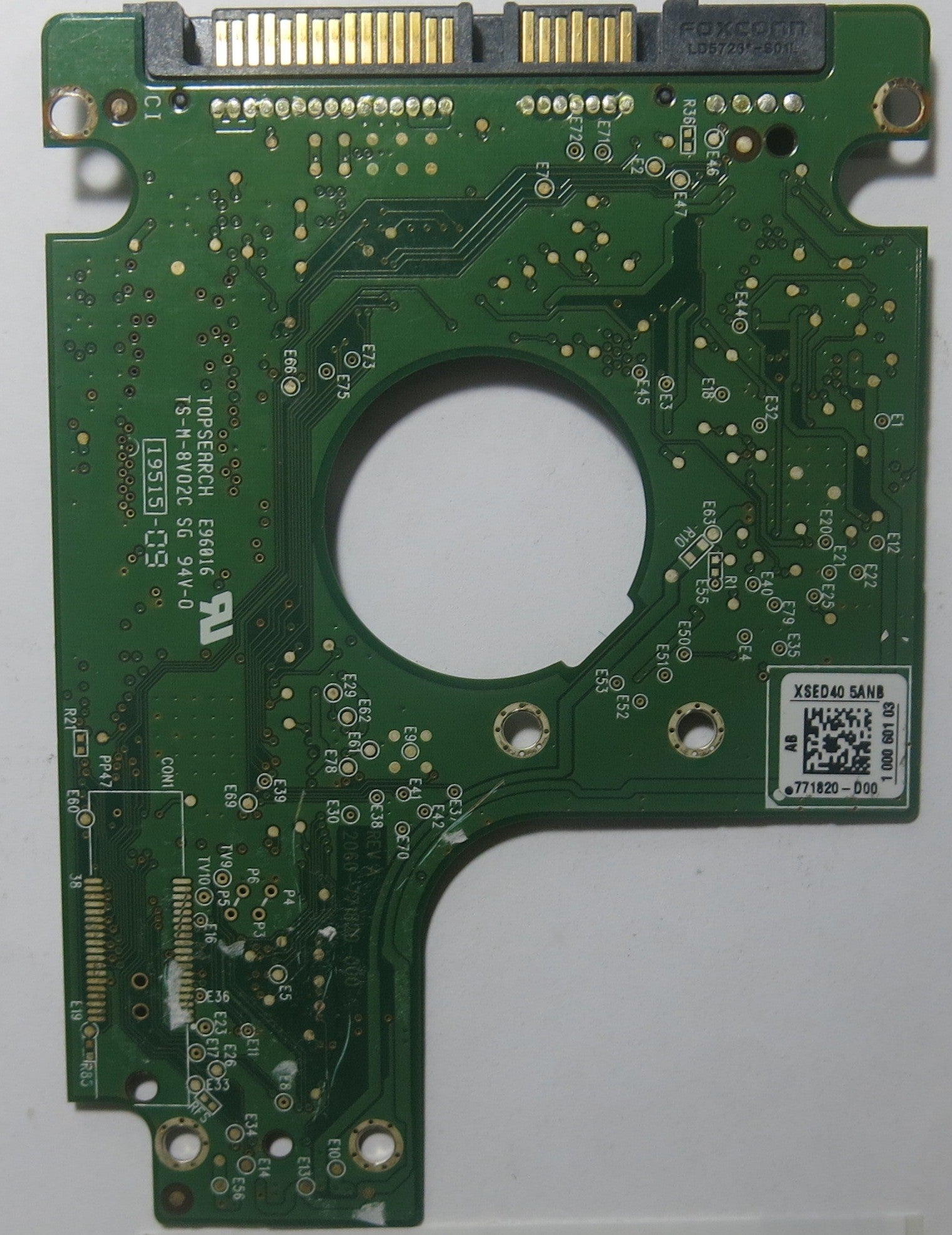 WESTERN DIGITAL  WD1600BPVT-11JJ5T0 2060-771820-000 REV A PCB