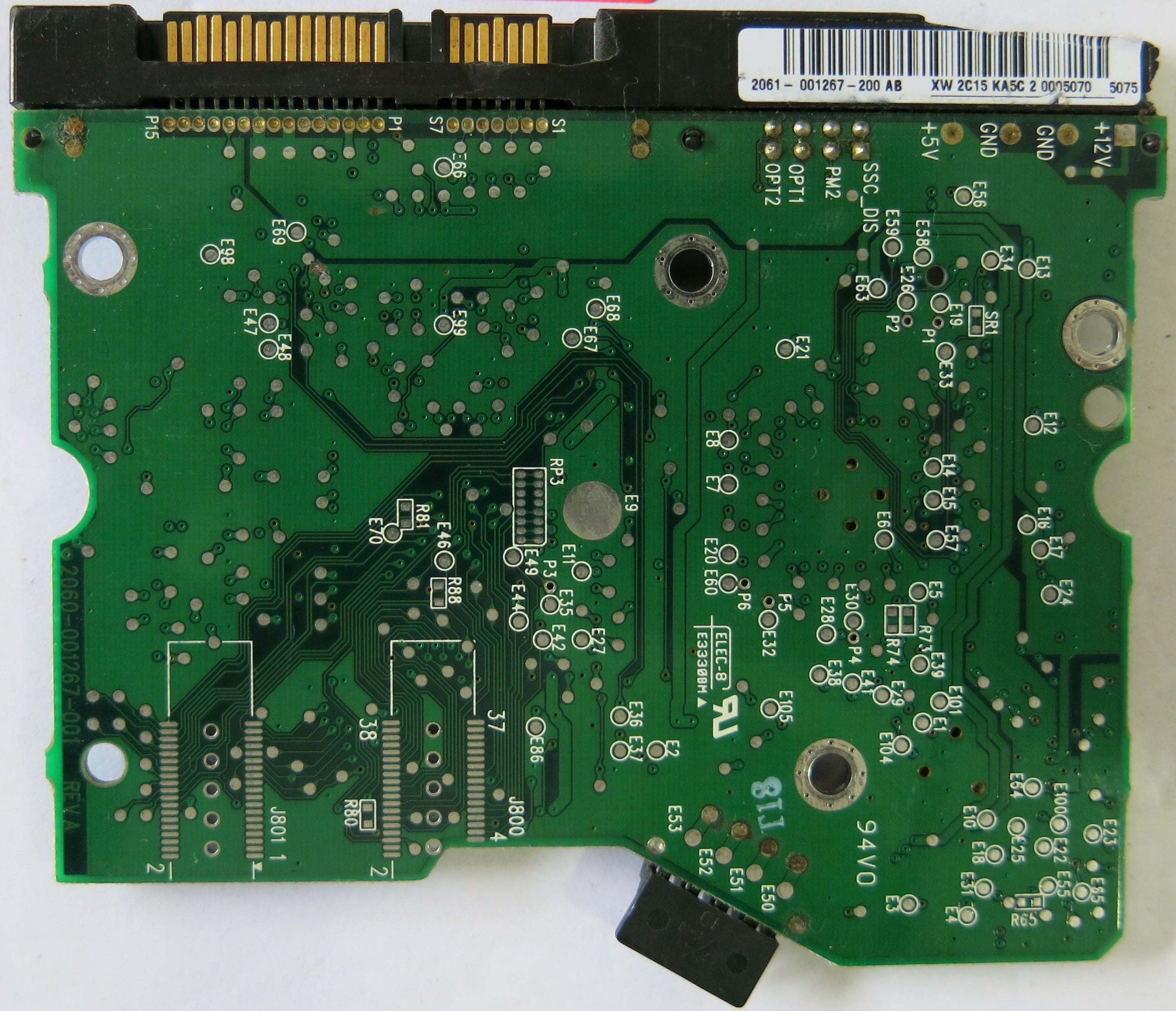 WESTERN DIGITAL WD2000JD-22HBB0 2060-001267-001 REV A PCB