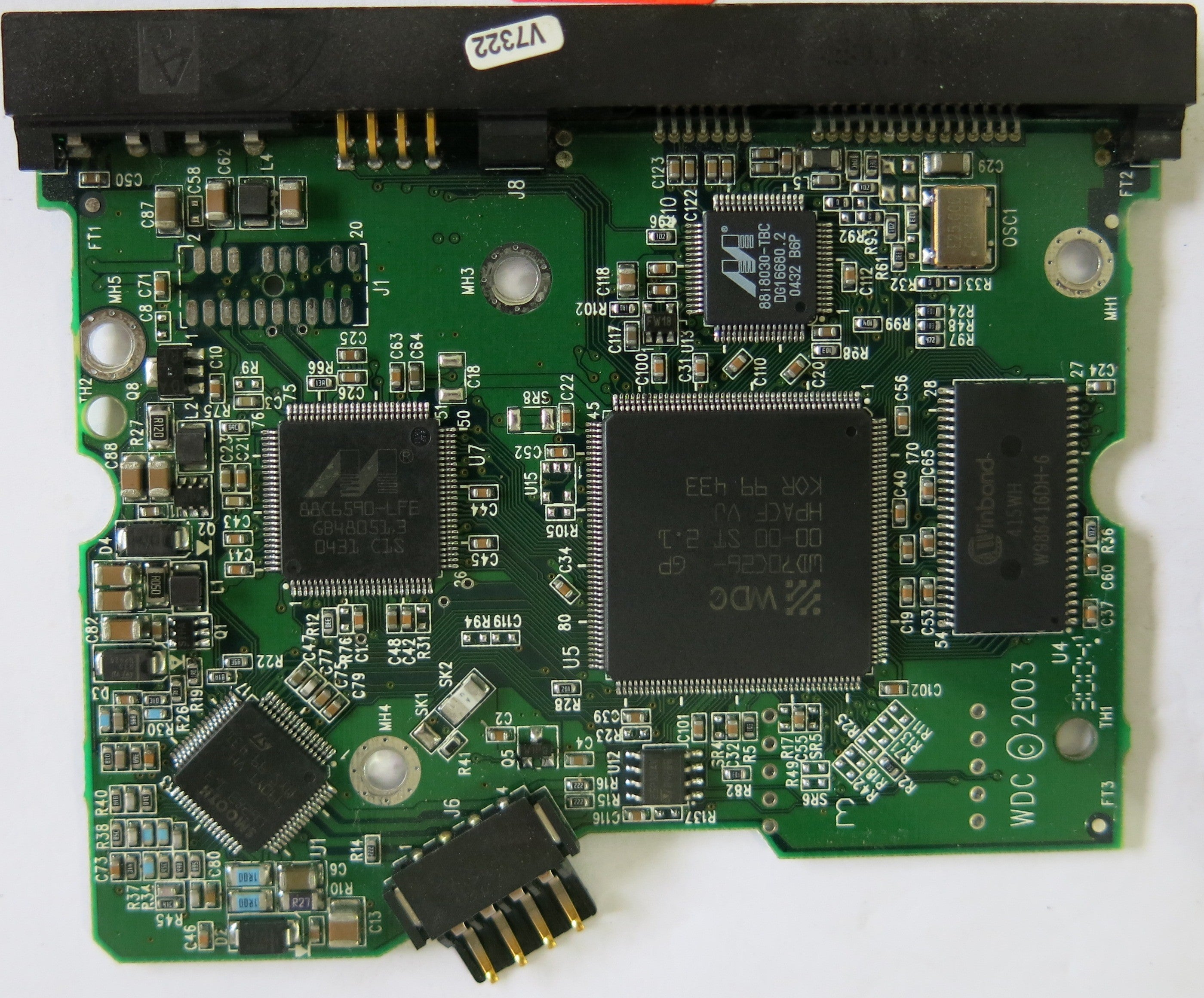 WESTERN DIGITAL WD2000JD-22HBB0 2060-001267-001 REV A PCB