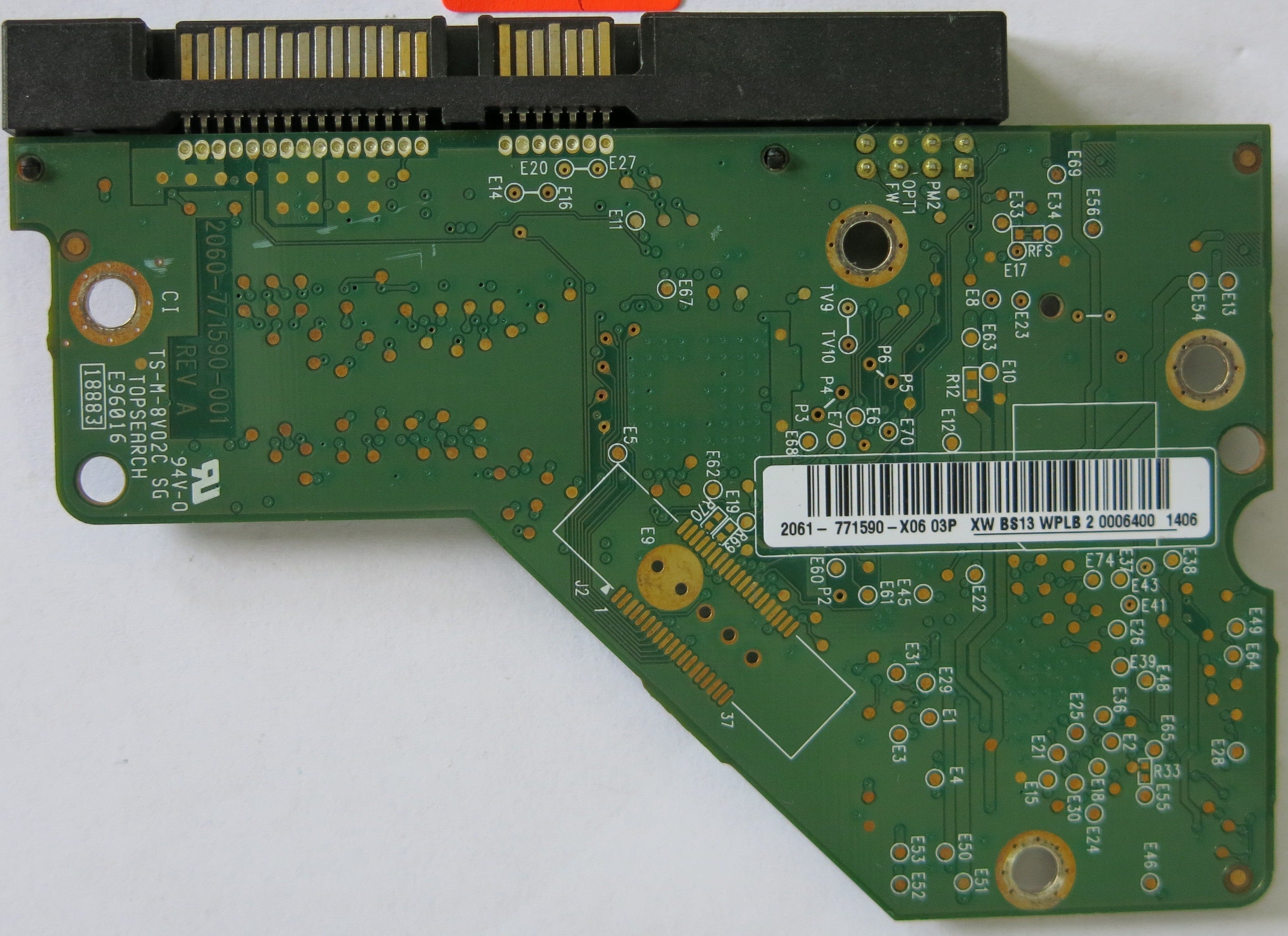 WESTERN DIGITAL WD2500AAJS-65M0A0 2060-771590-001 REV A PCB