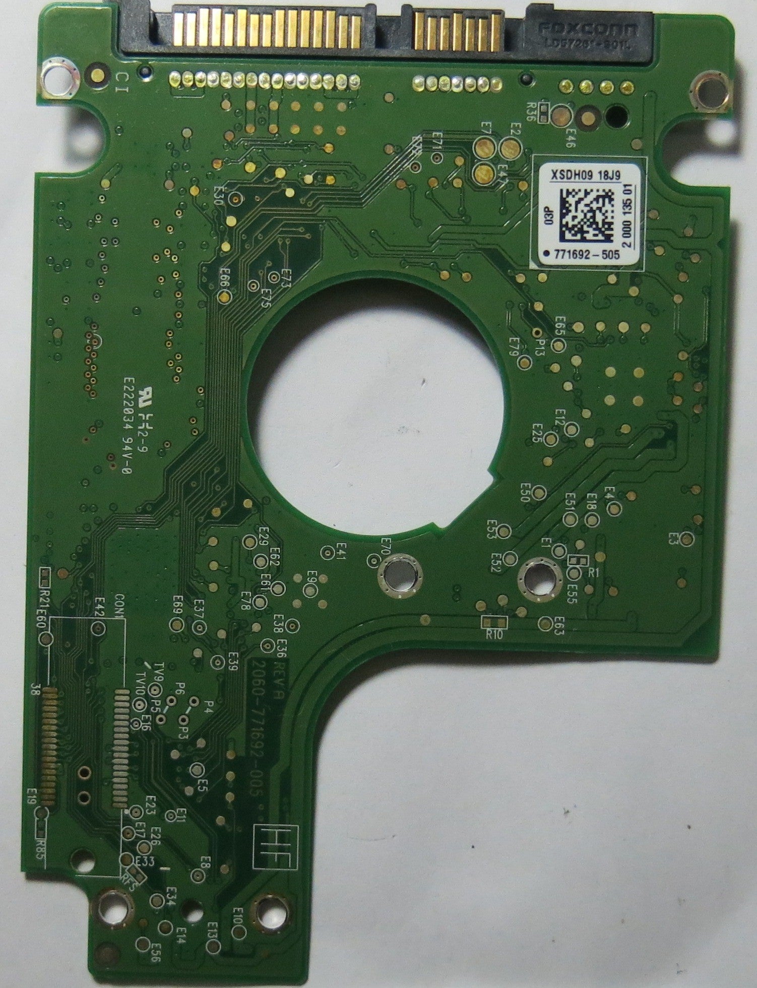 WESTERN DIGITAL WD2500BEKT-60PVMT0 2060-771692-005 PCB