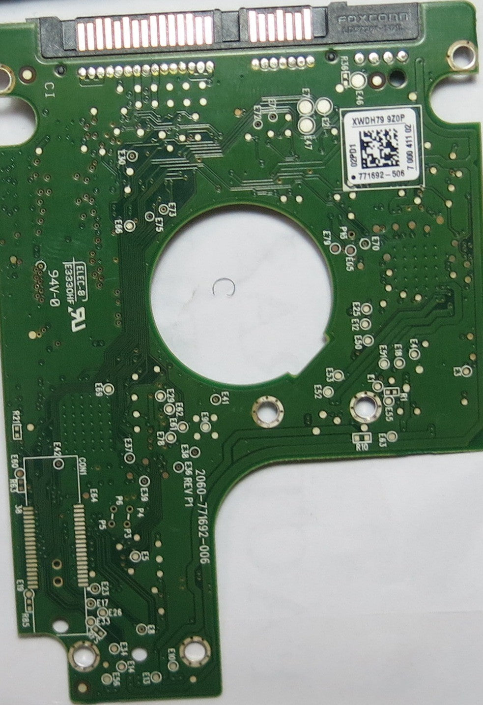 WESTERN DIGITAL WD2500BEKT'75PVMT0,  PCB