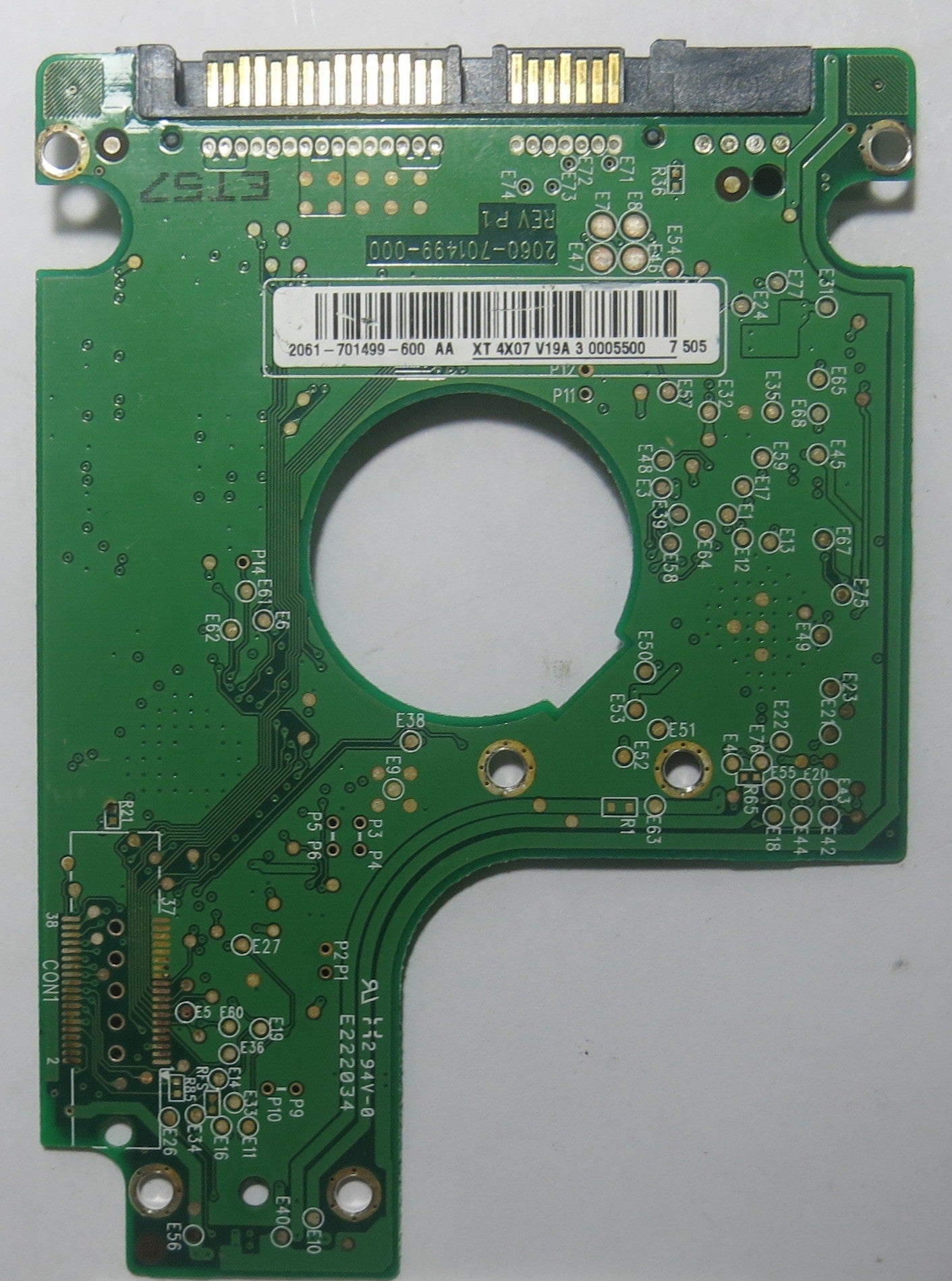 WESTERN DIGITAL WD2500BEVS-00UST0 2060-701499-000 REV P1 PCB