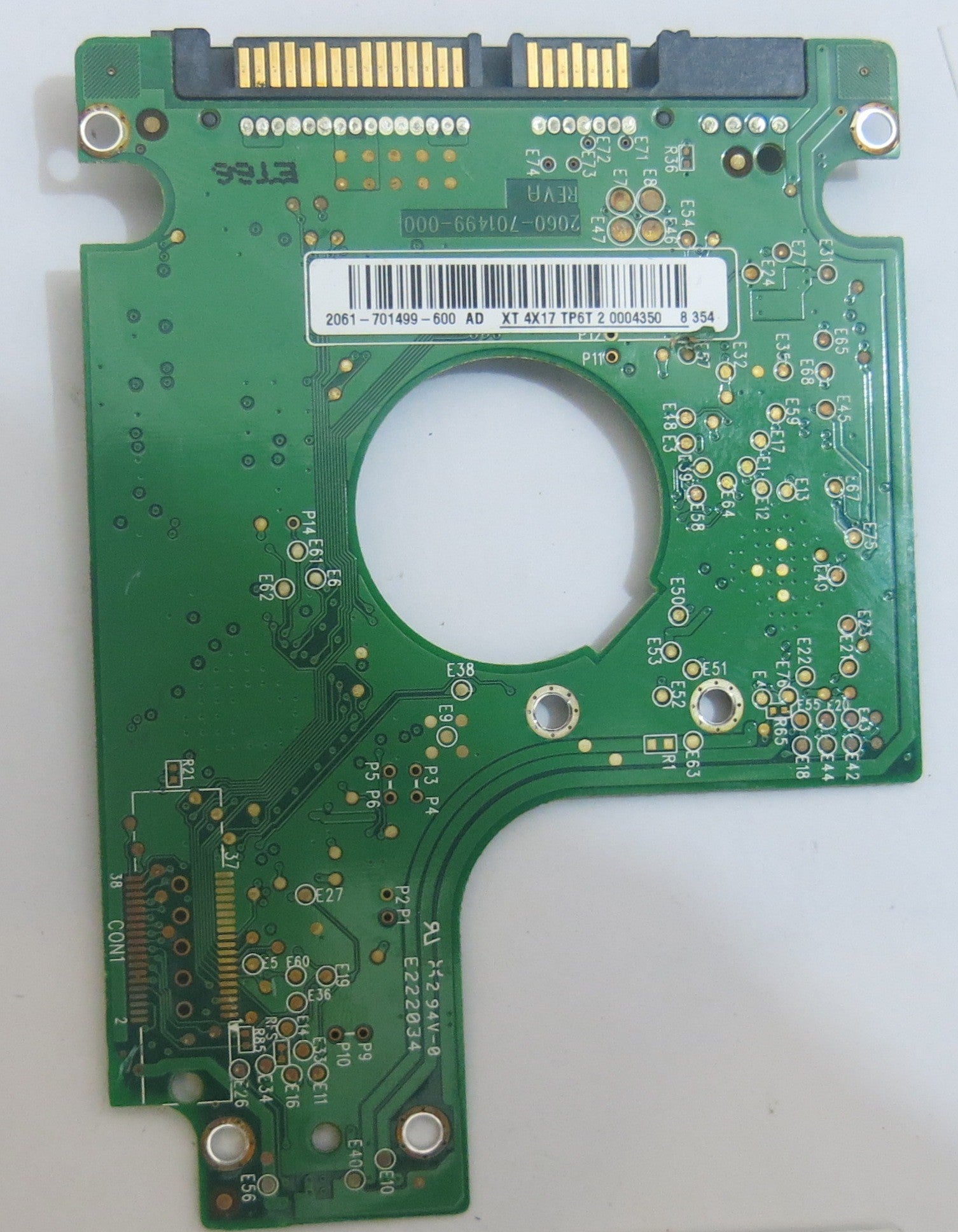 WESTERN DIGITAL WD2500BEVS-60UST0 2060-701499-000 REV A PCB