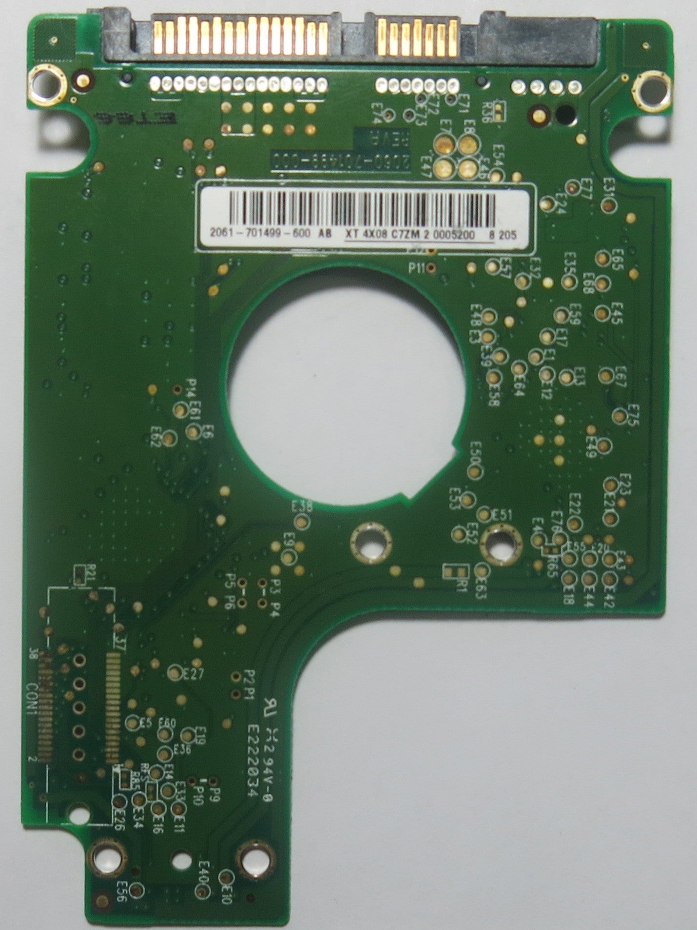 WESTERN DIGITAL WD2500BEVS-60UST0 2060-701499-000 REV A PCB