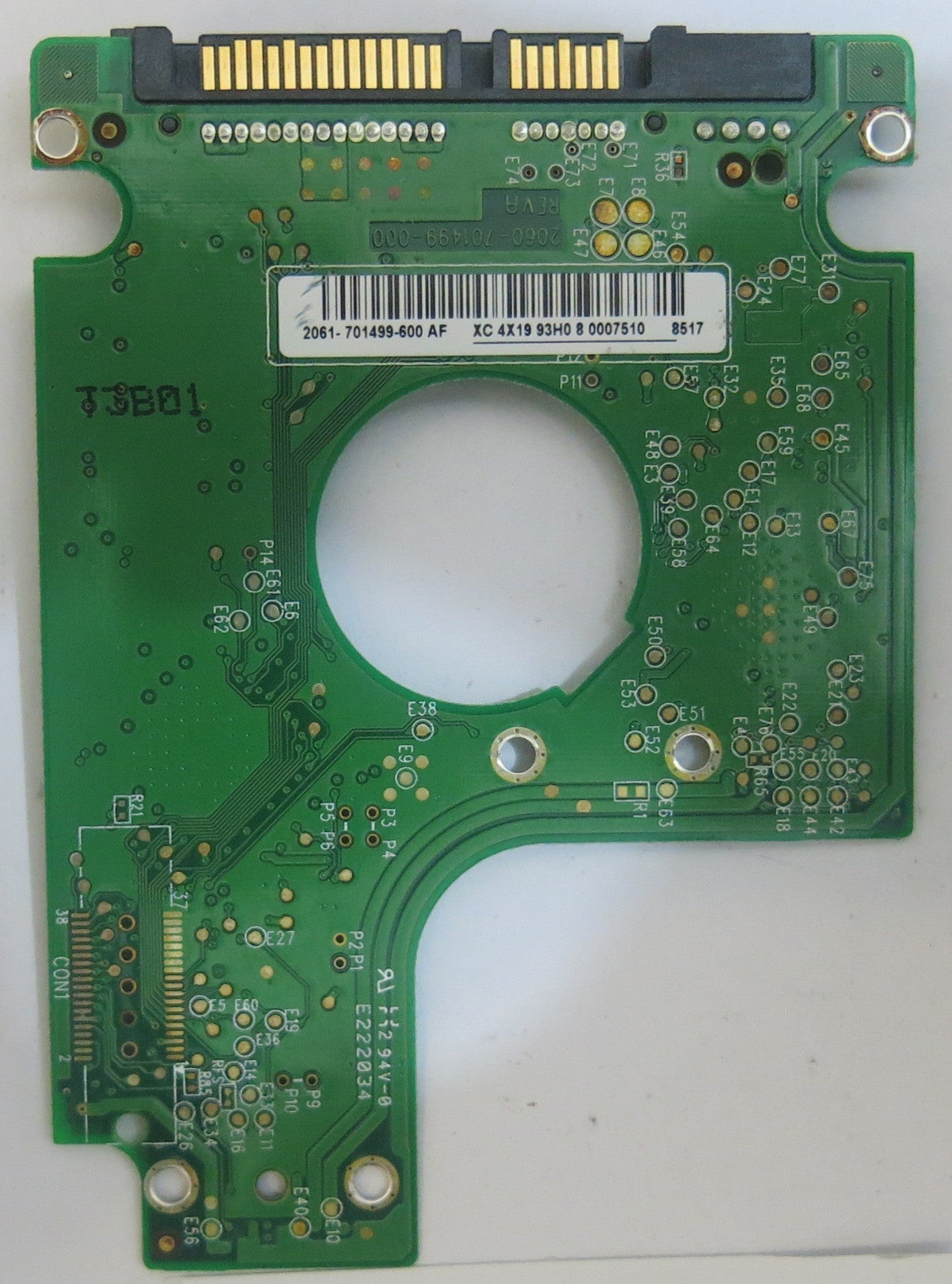WESTERN DIGITAL WD2500BEVS-60UST0 2060-701499-000 REV A PCB