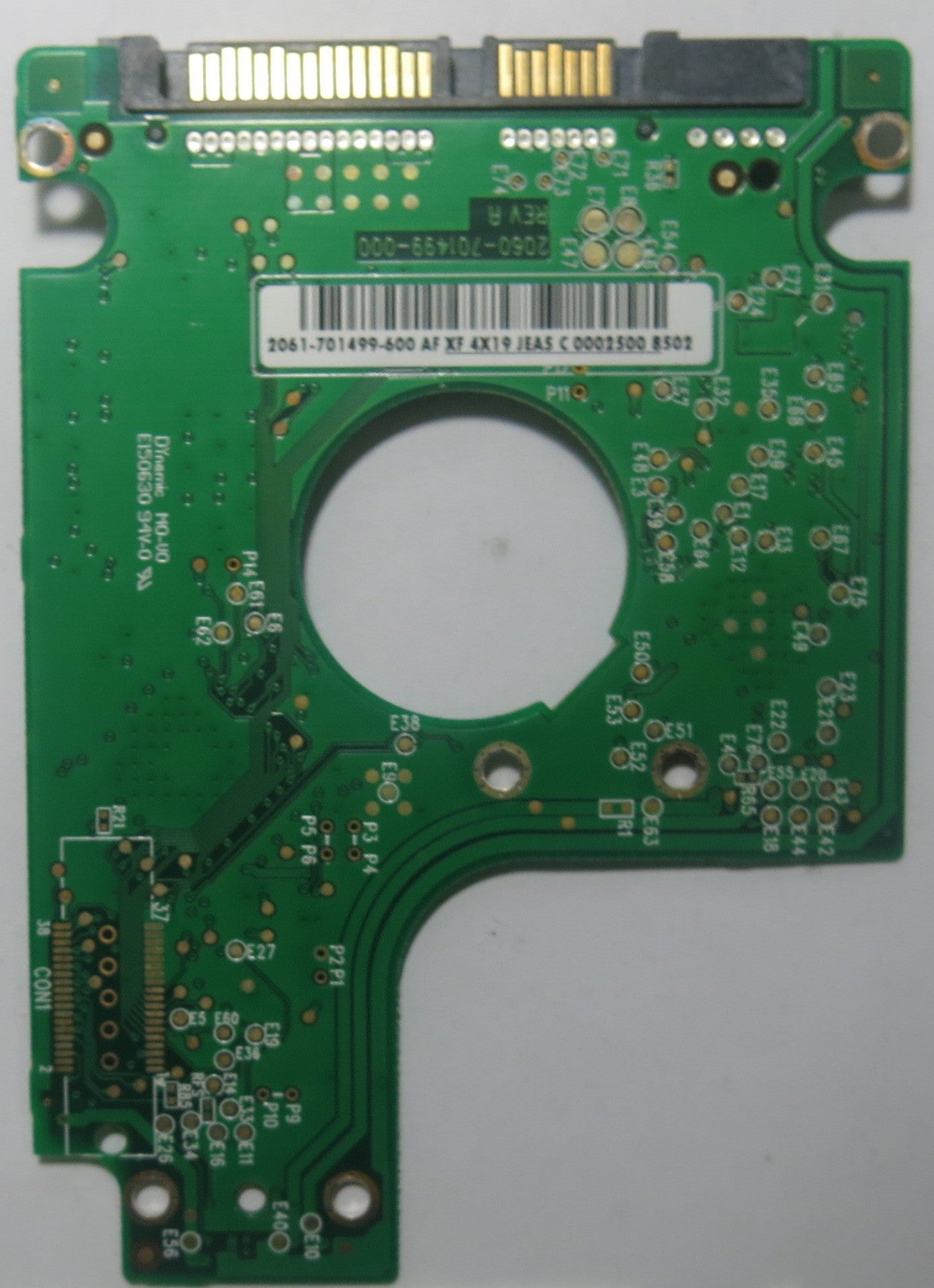 WESTERN DIGITAL WD2500BEVS-60UST0 2060-701499-000 REV A PCB