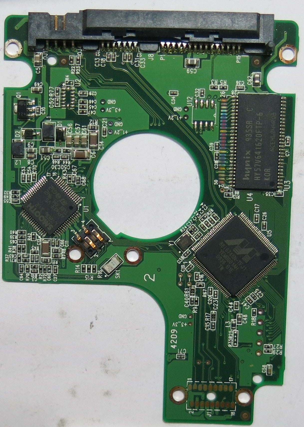 WESTERN DIGITAL WD2500BEVT'75ZCT2,  PCB