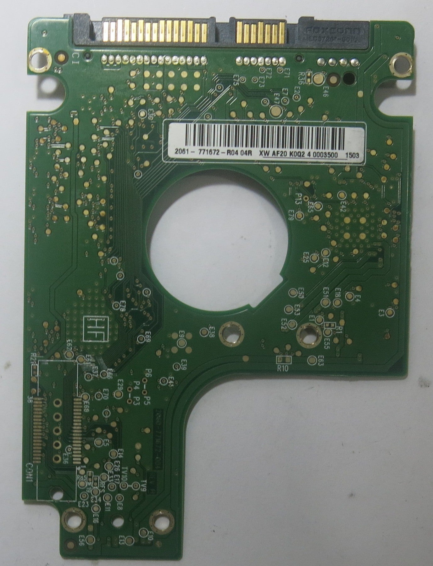 WESTERN DIGITAL WD2500BPVT-22ZEST0 2060-771672-004 REV A PCB